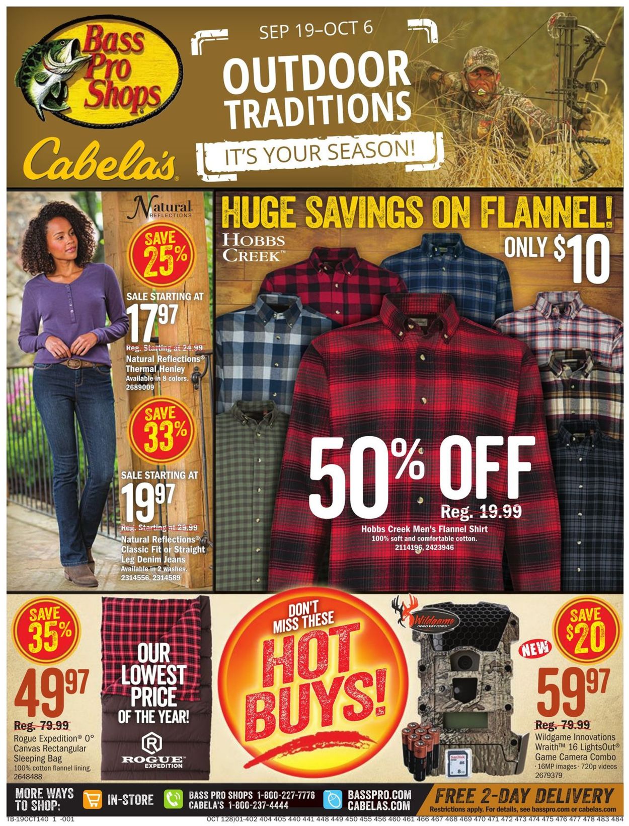 Cabela's Ad from 09/19/2019