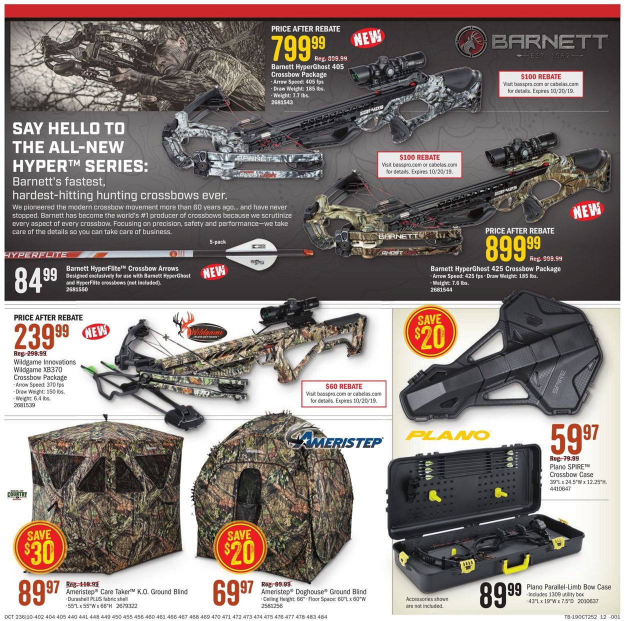 Cabela's Ad from 10/03/2019