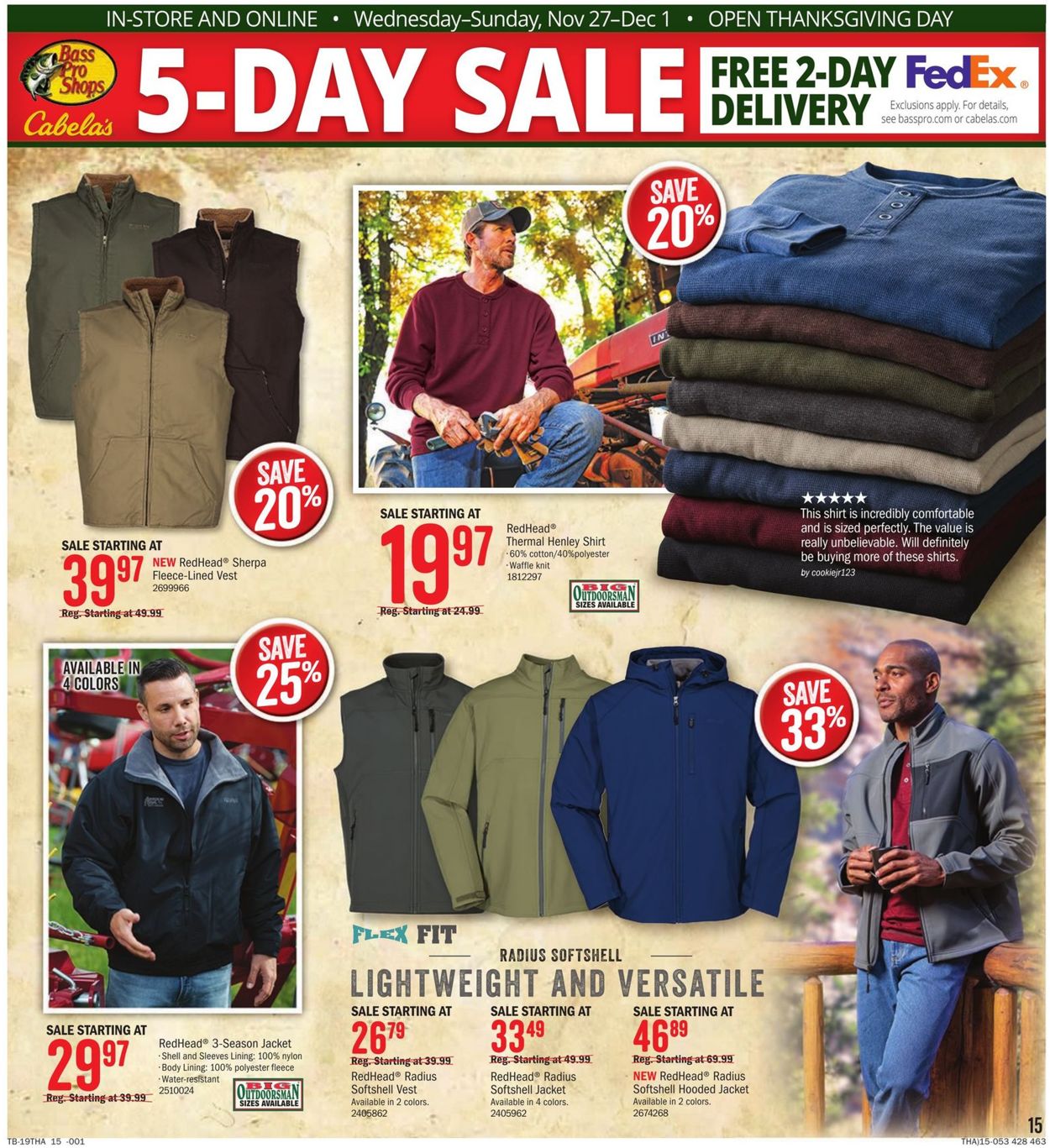 Cabela's Ad from 11/27/2019