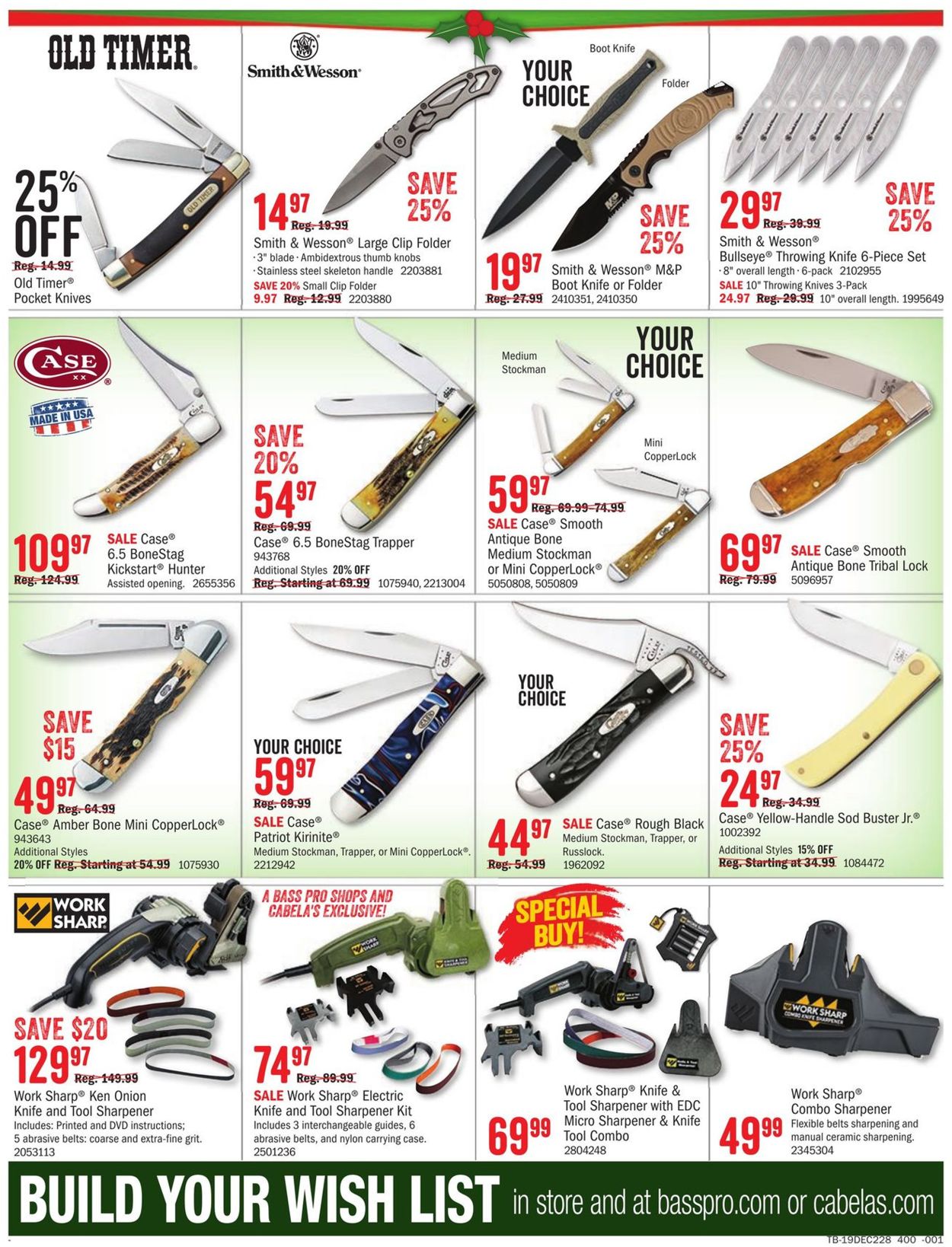 Cabela's Ad from 12/08/2019