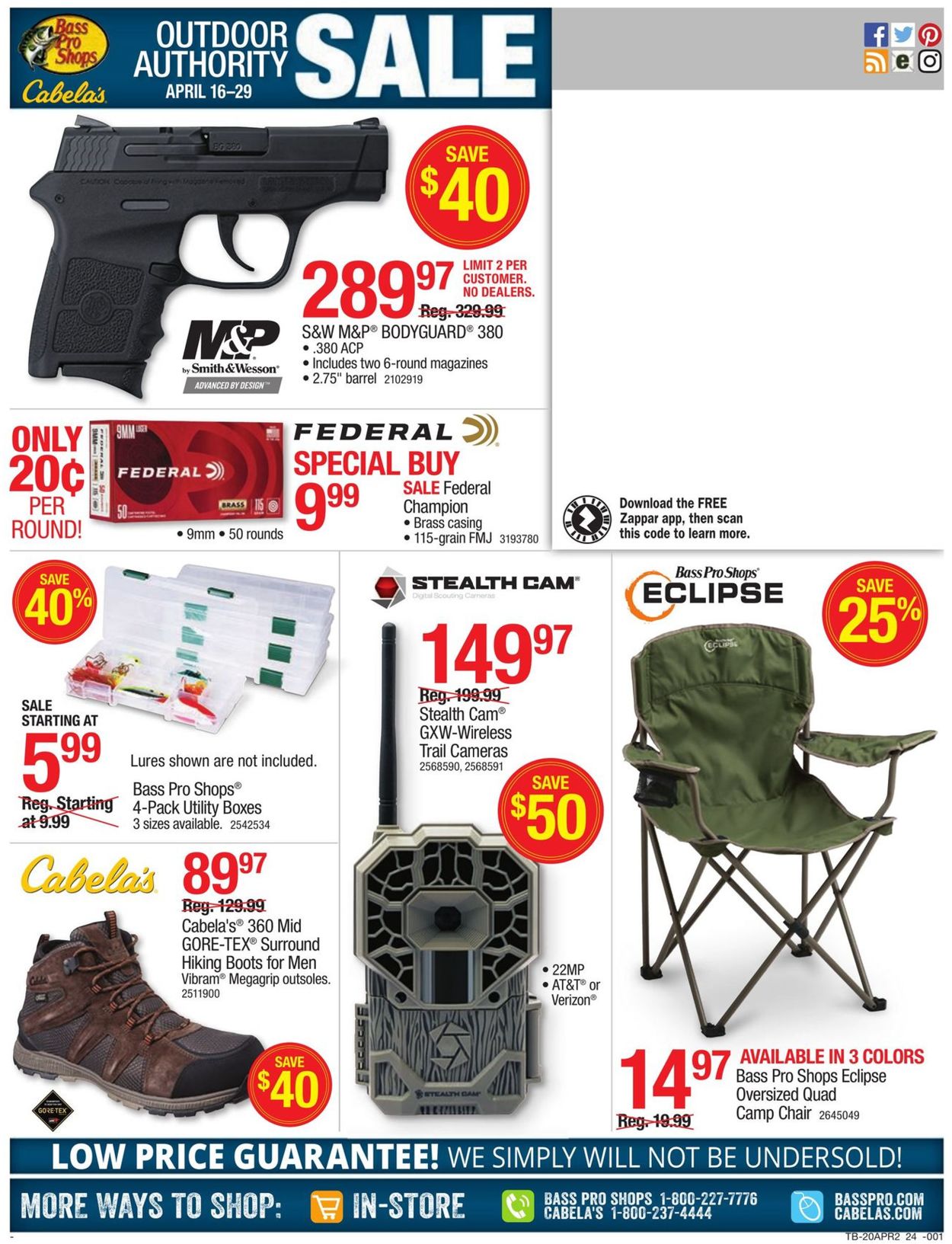 Cabela's Ad from 04/16/2020