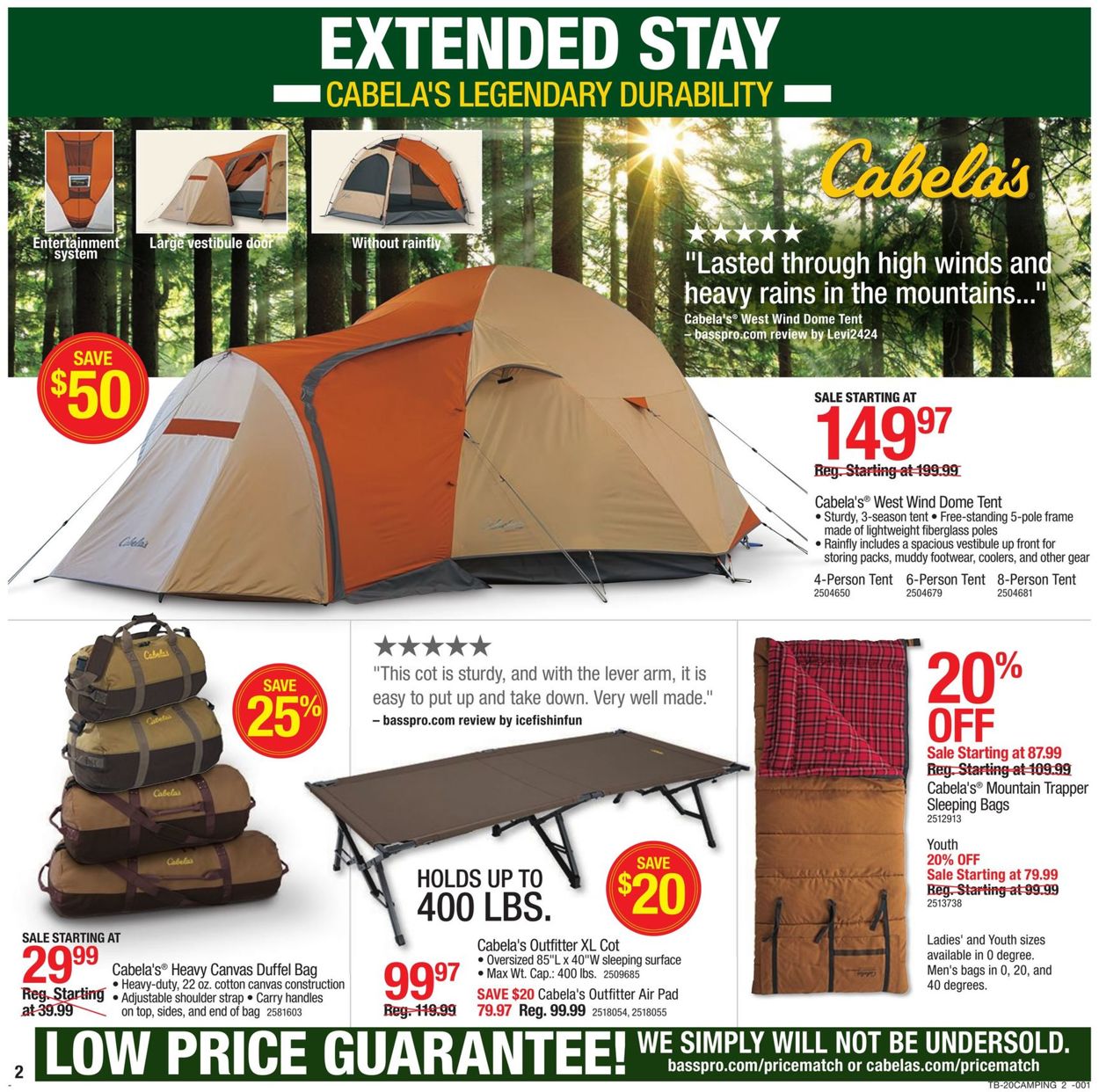 Cabela's Ad from 04/30/2020