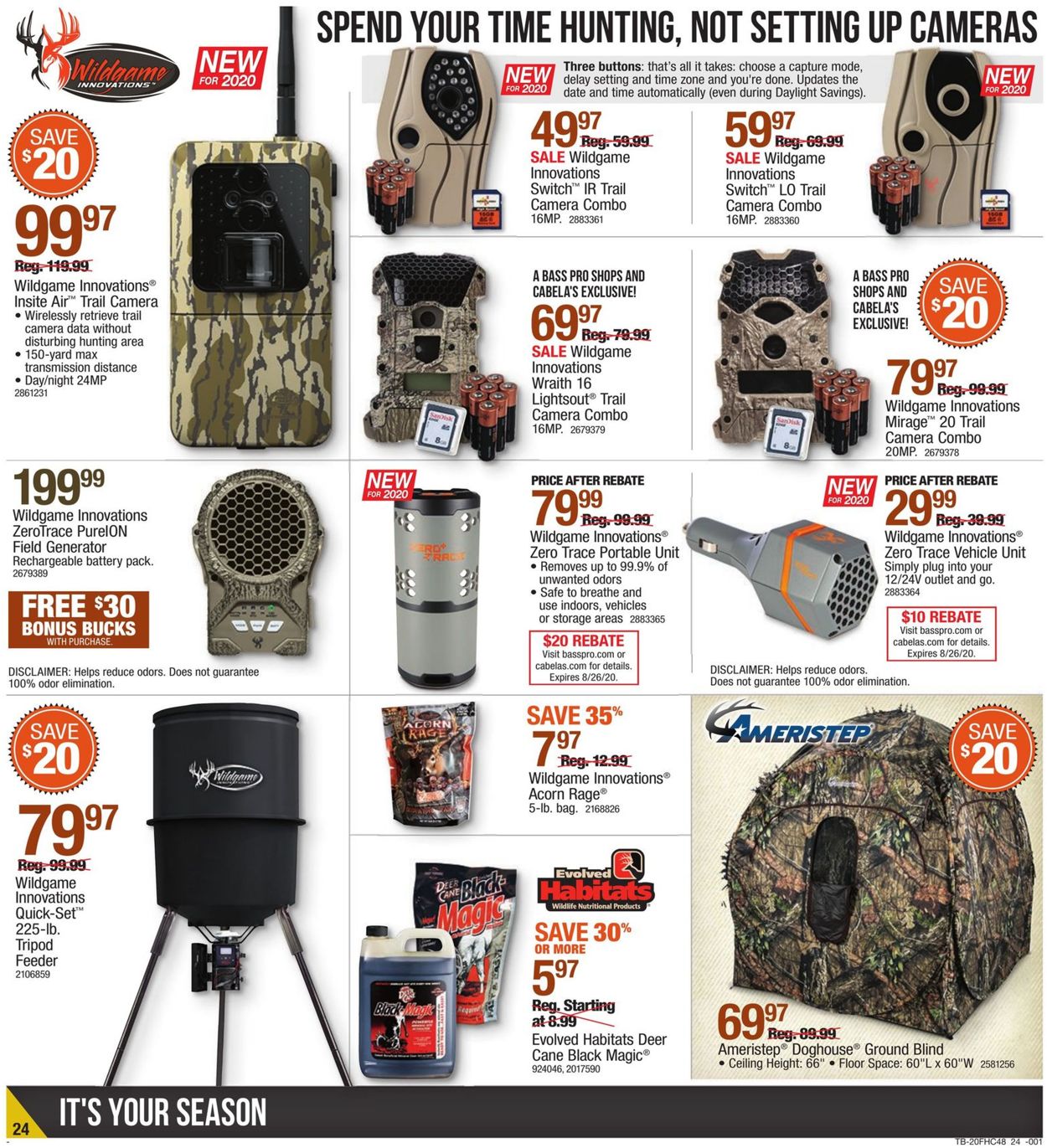 Cabela's Ad from 08/06/2020