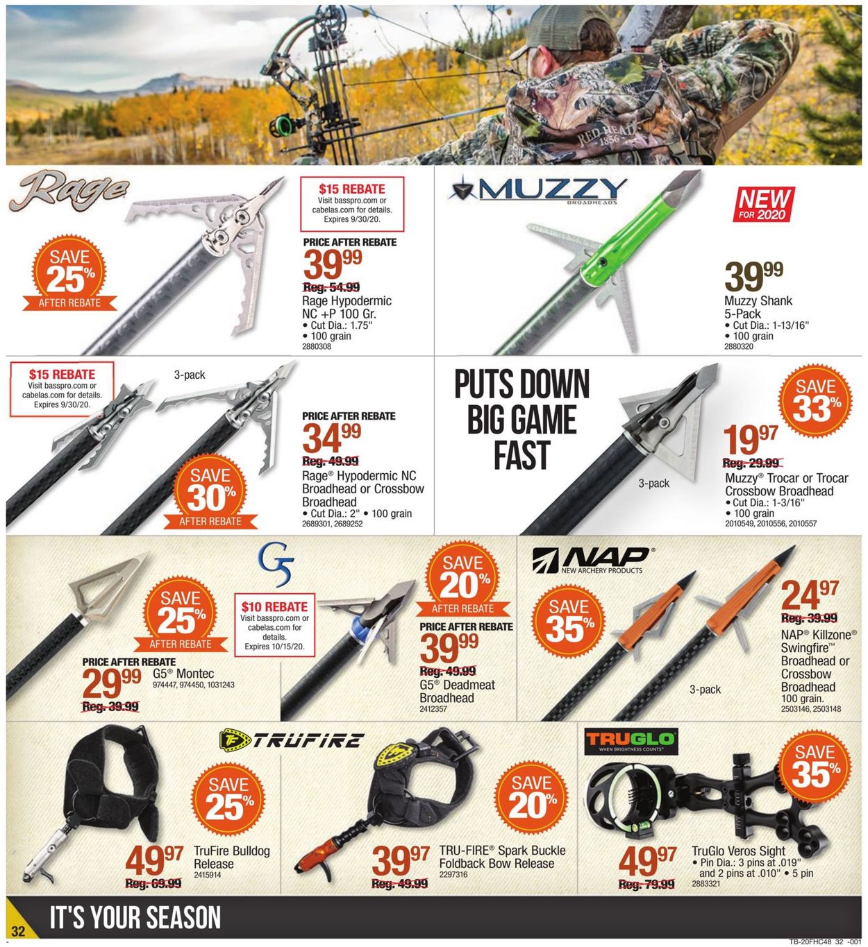Cabela's Ad from 08/06/2020