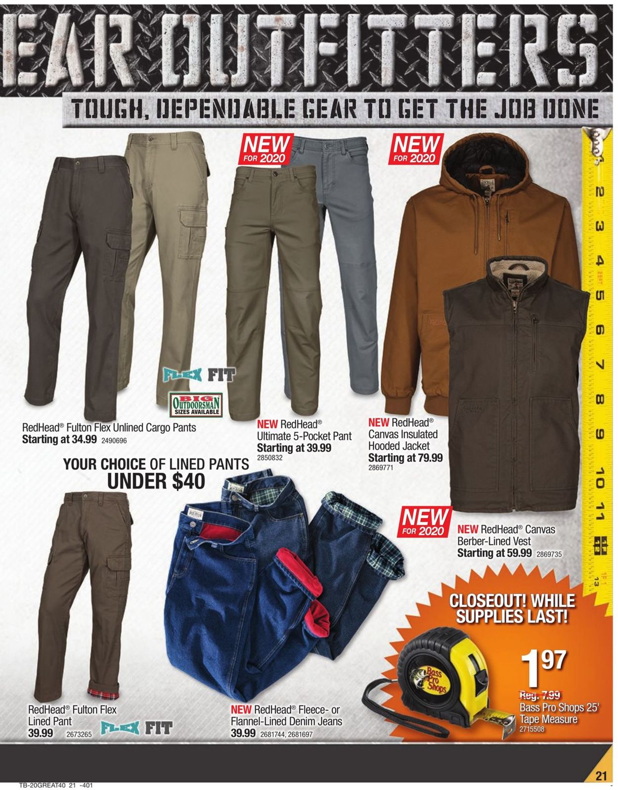 Cabela's Ad from 10/08/2020
