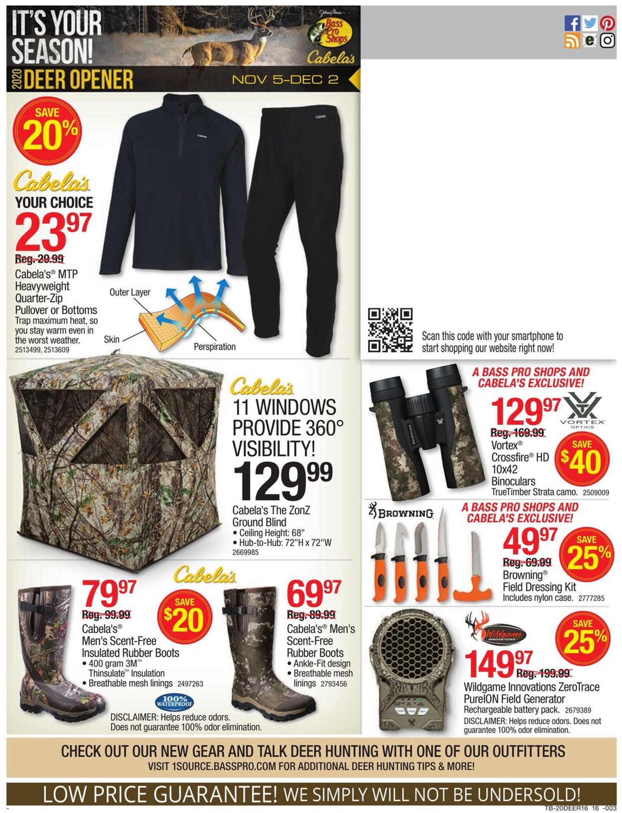 Cabela's Ad from 11/05/2020