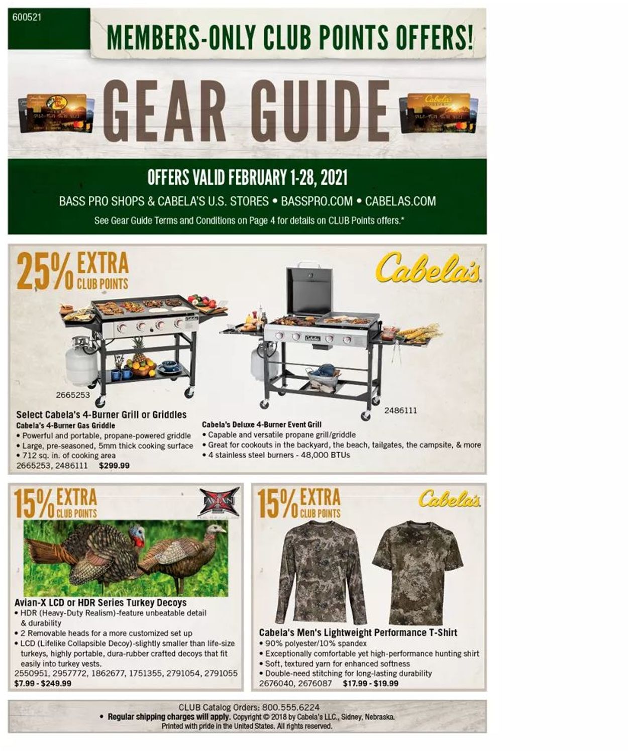 Cabela's Ad from 02/01/2021