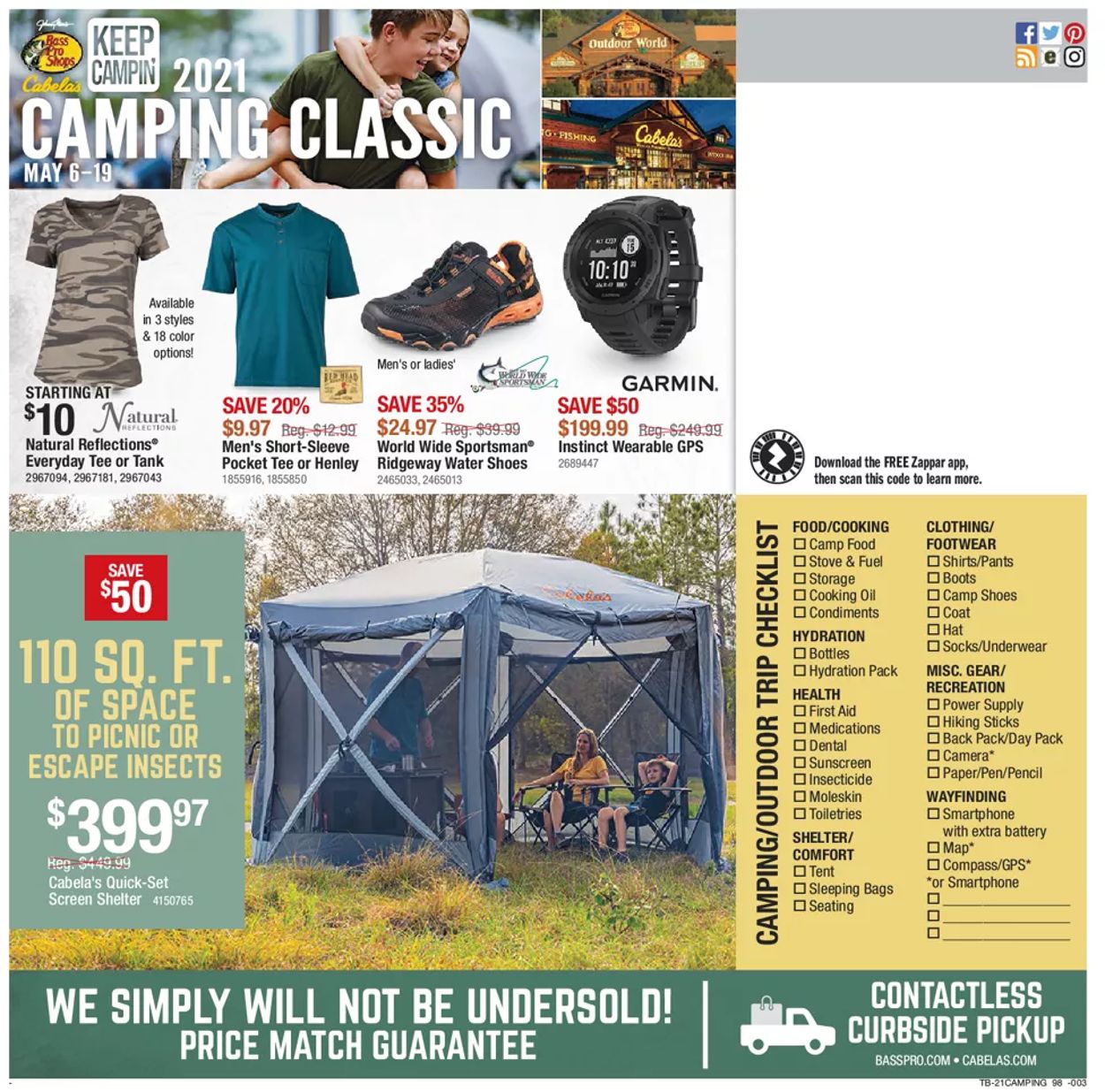 Cabela's Ad from 05/06/2021