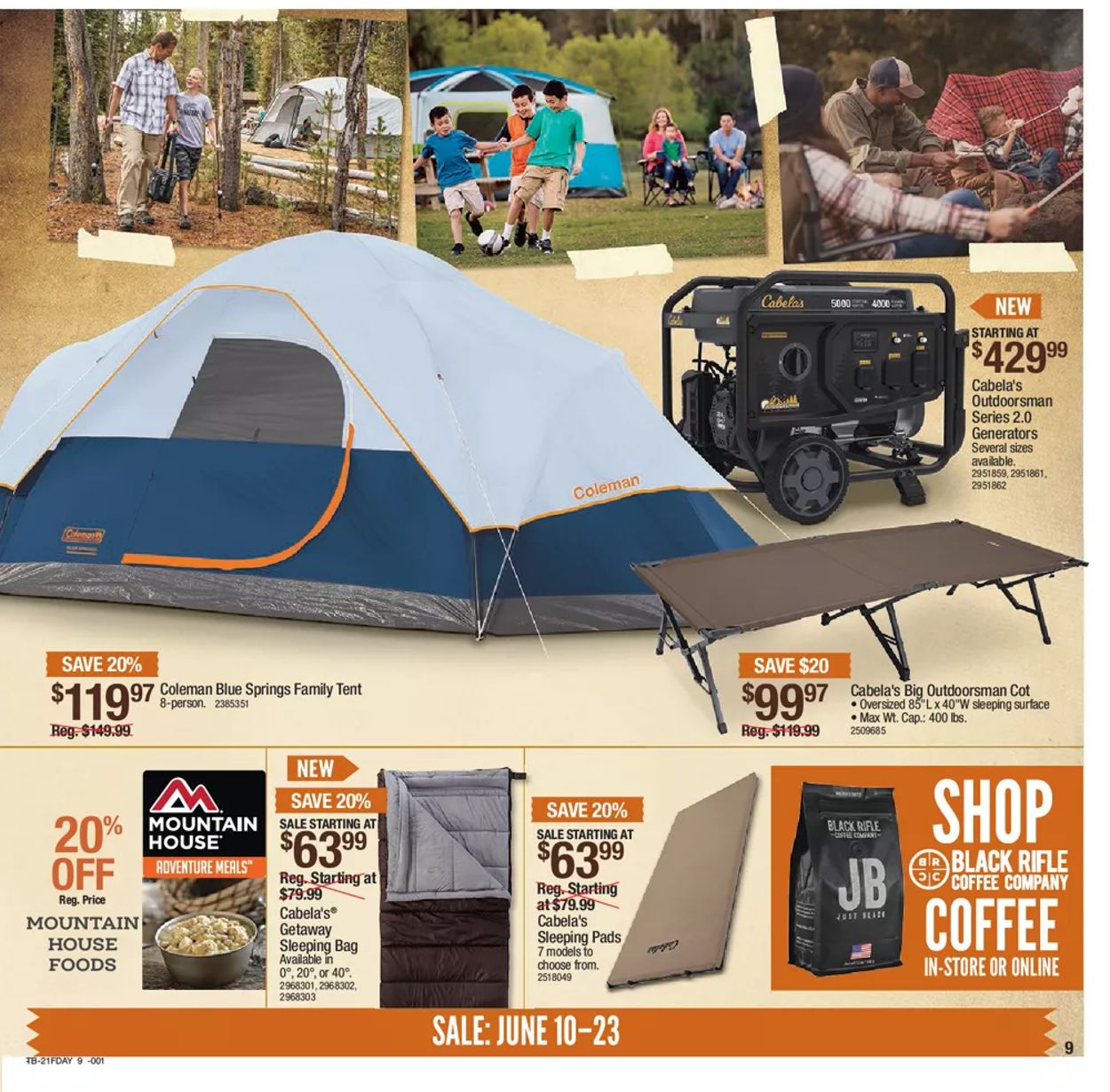 Cabela's Ad from 06/10/2021