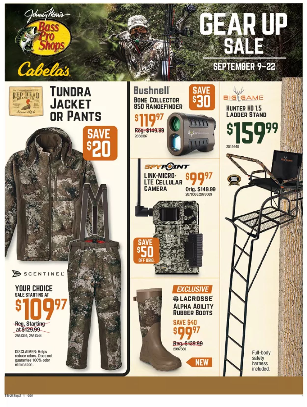 Cabela's Ad from 09/09/2021