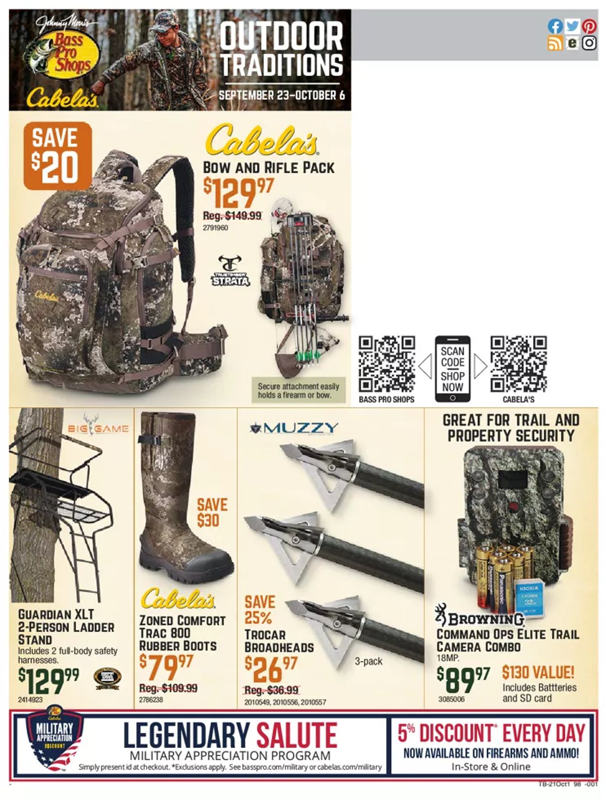 Cabela's Ad from 09/23/2021