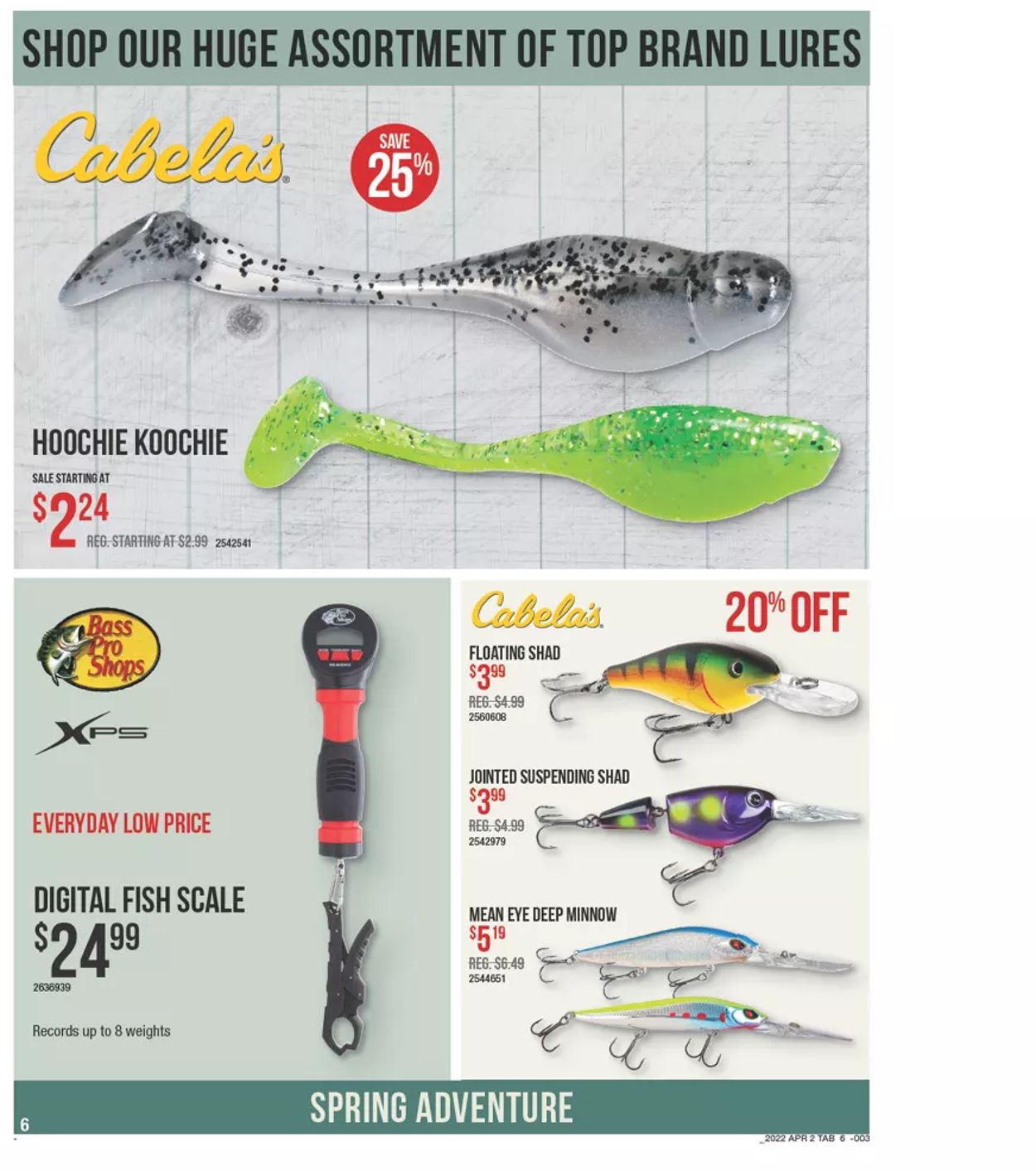 Cabela's Ad from 04/14/2022
