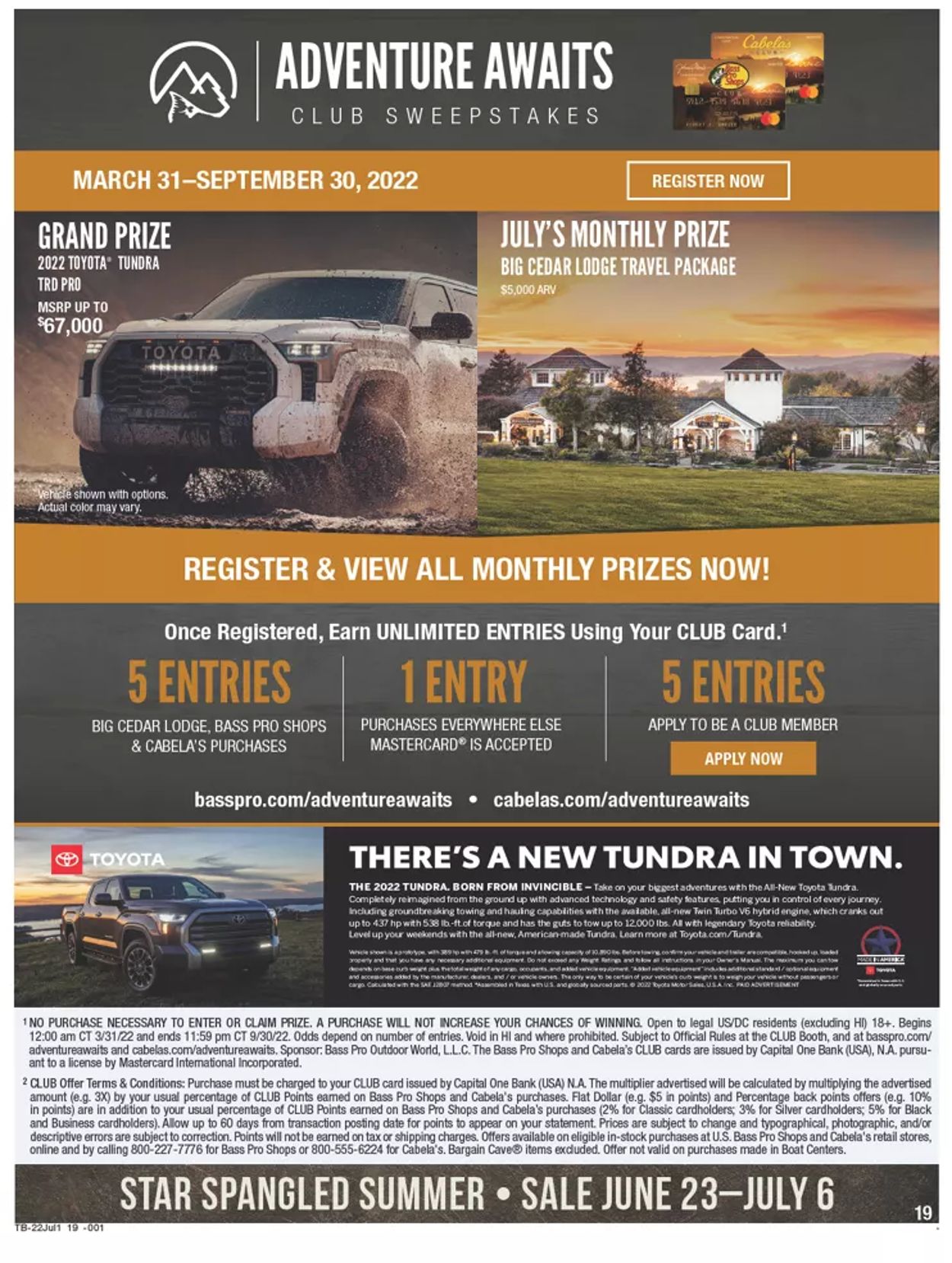 Cabela's Ad from 06/23/2022
