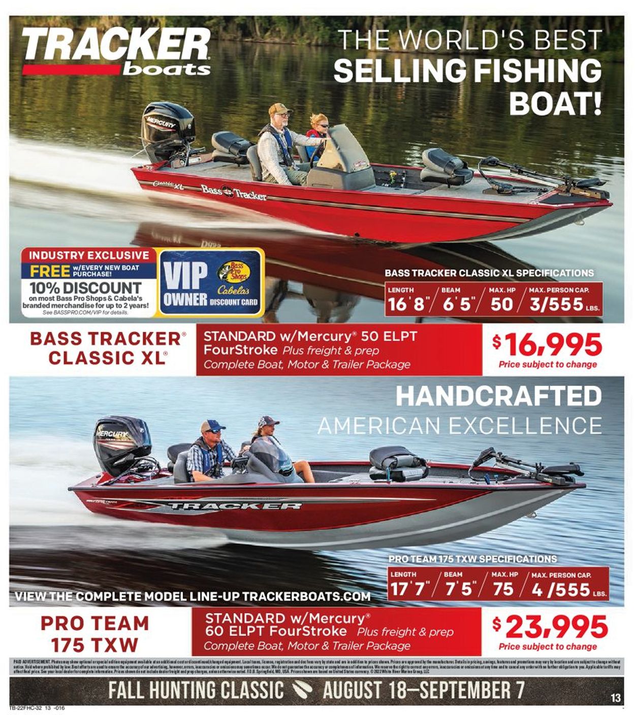Cabela's Ad from 08/18/2022