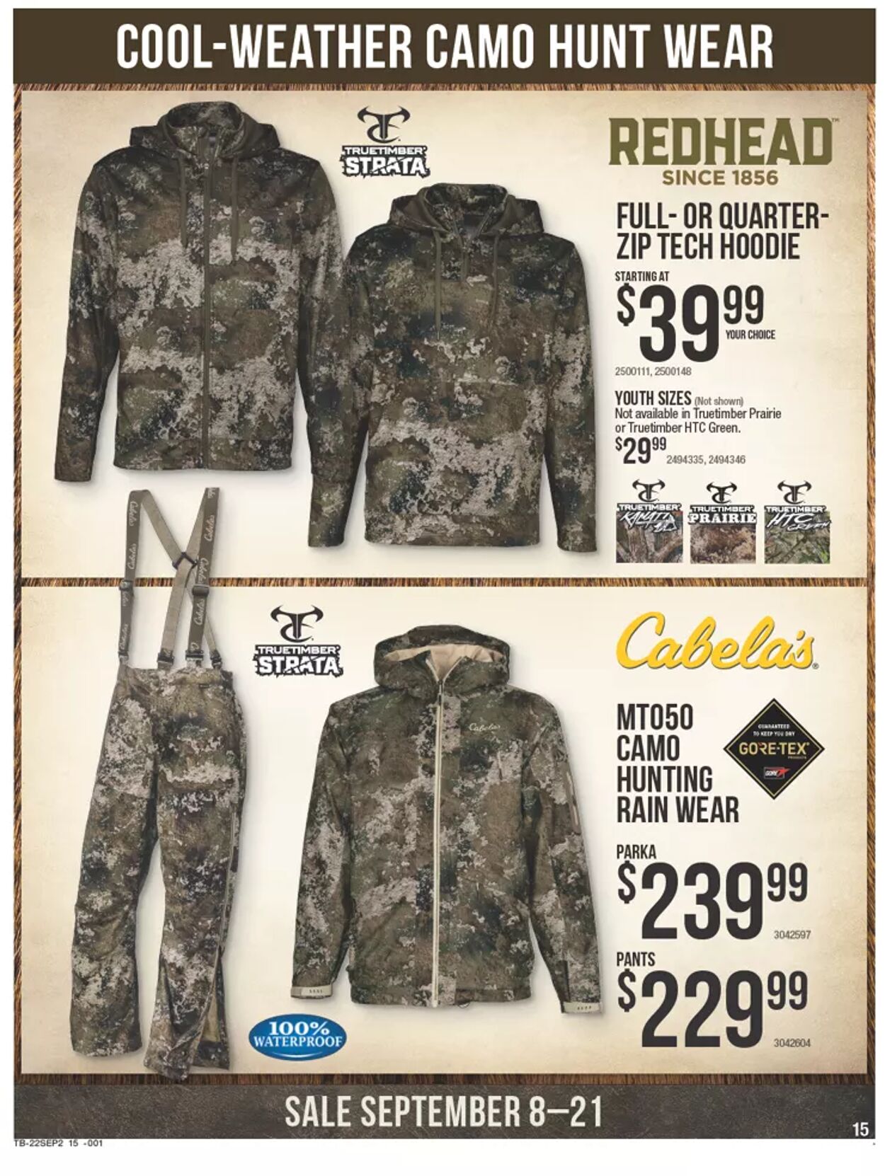 Cabela's Ad from 09/08/2022