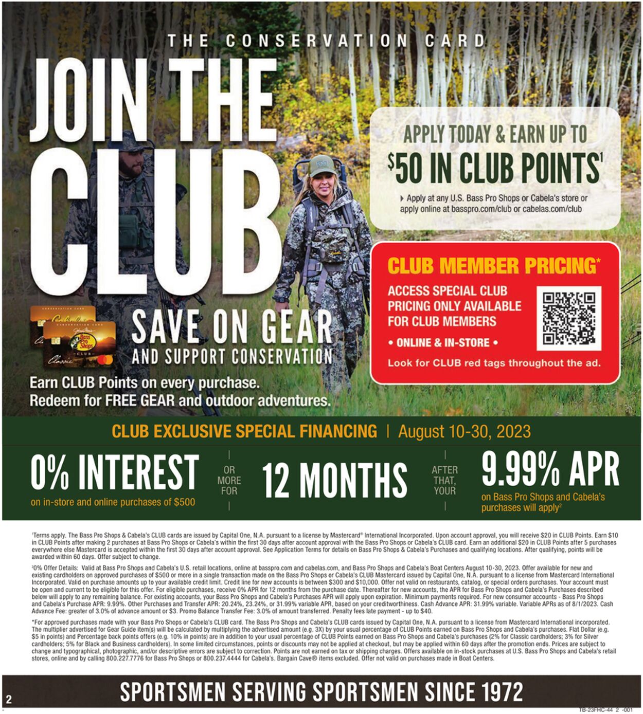 Cabela's Ad from 08/10/2023