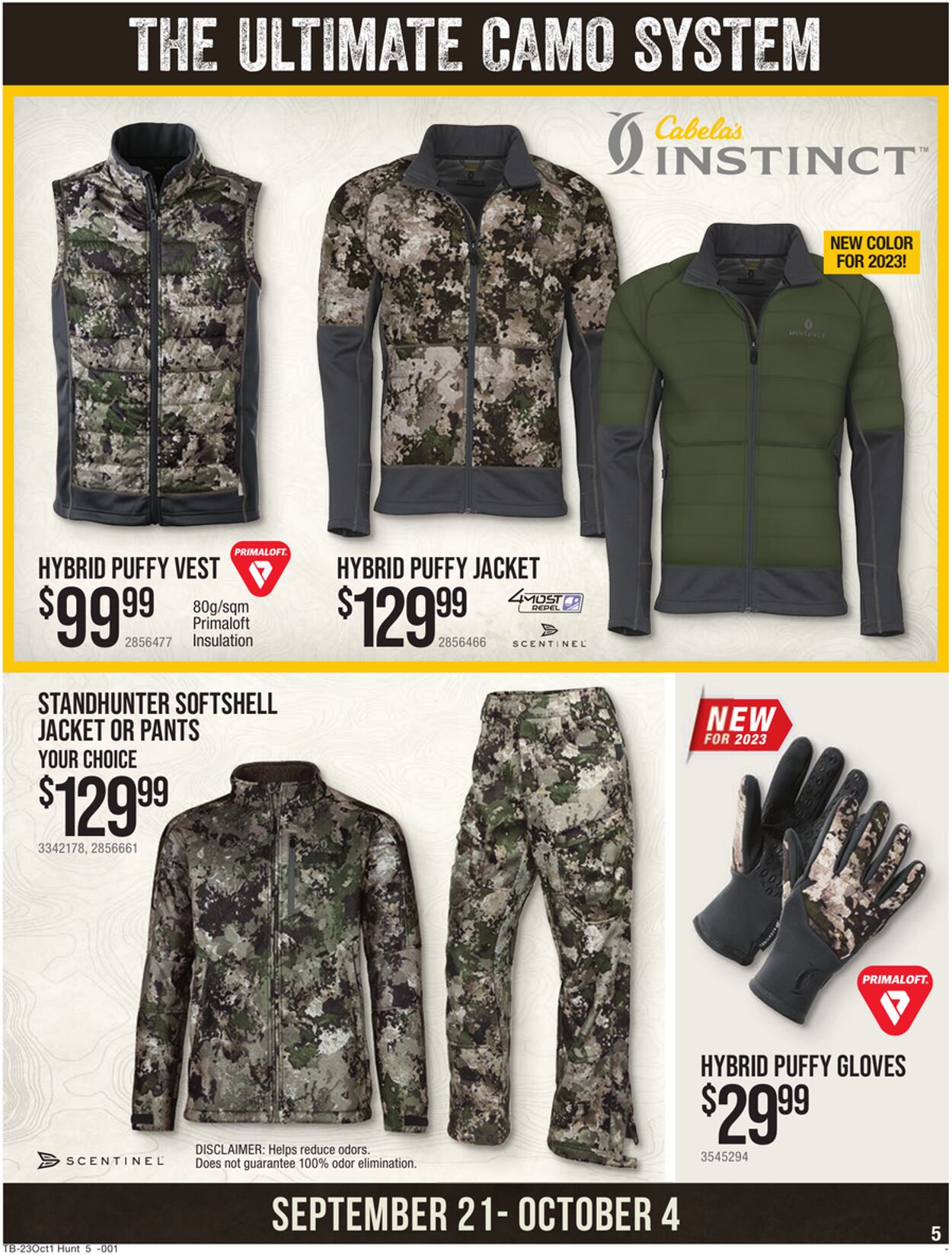 Cabela's Ad from 09/21/2023