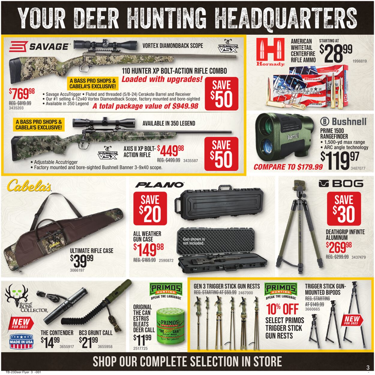 Cabela's Ad from 10/26/2023