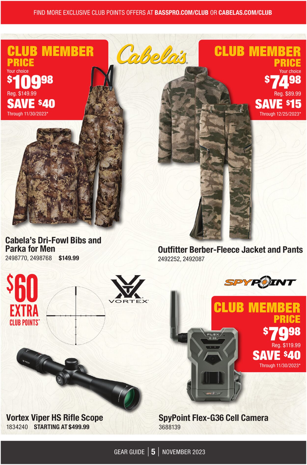 Cabela's Ad from 11/04/2023