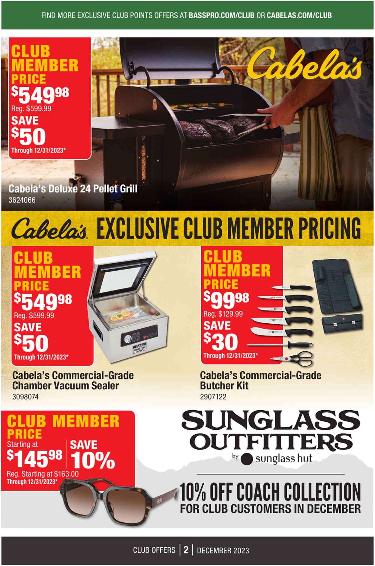 Cabela's Ad from 12/01/2023