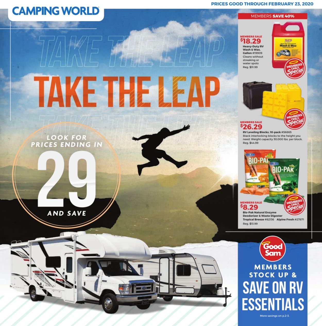Camping World Ad from 01/27/2020