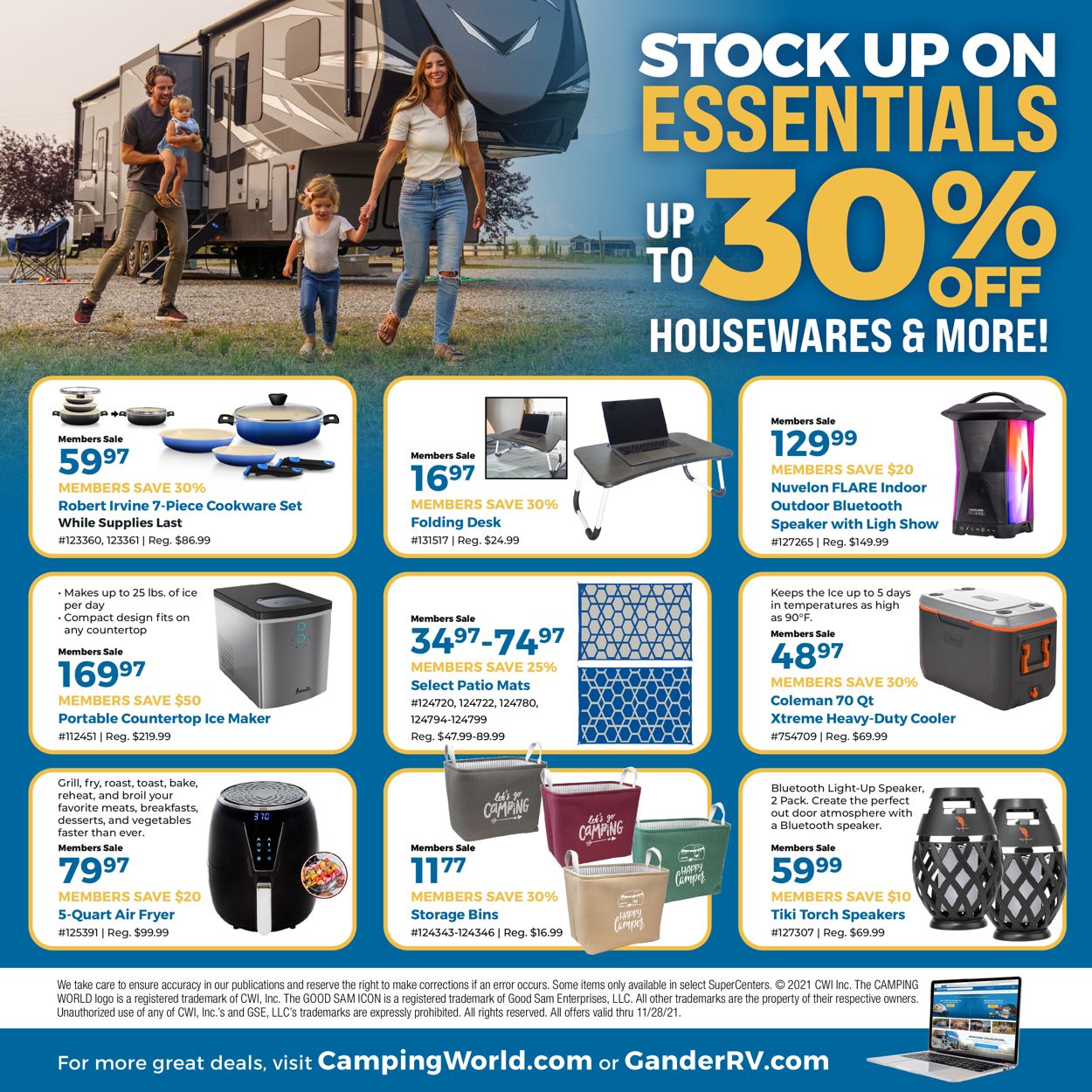 Camping World Ad from 11/04/2021