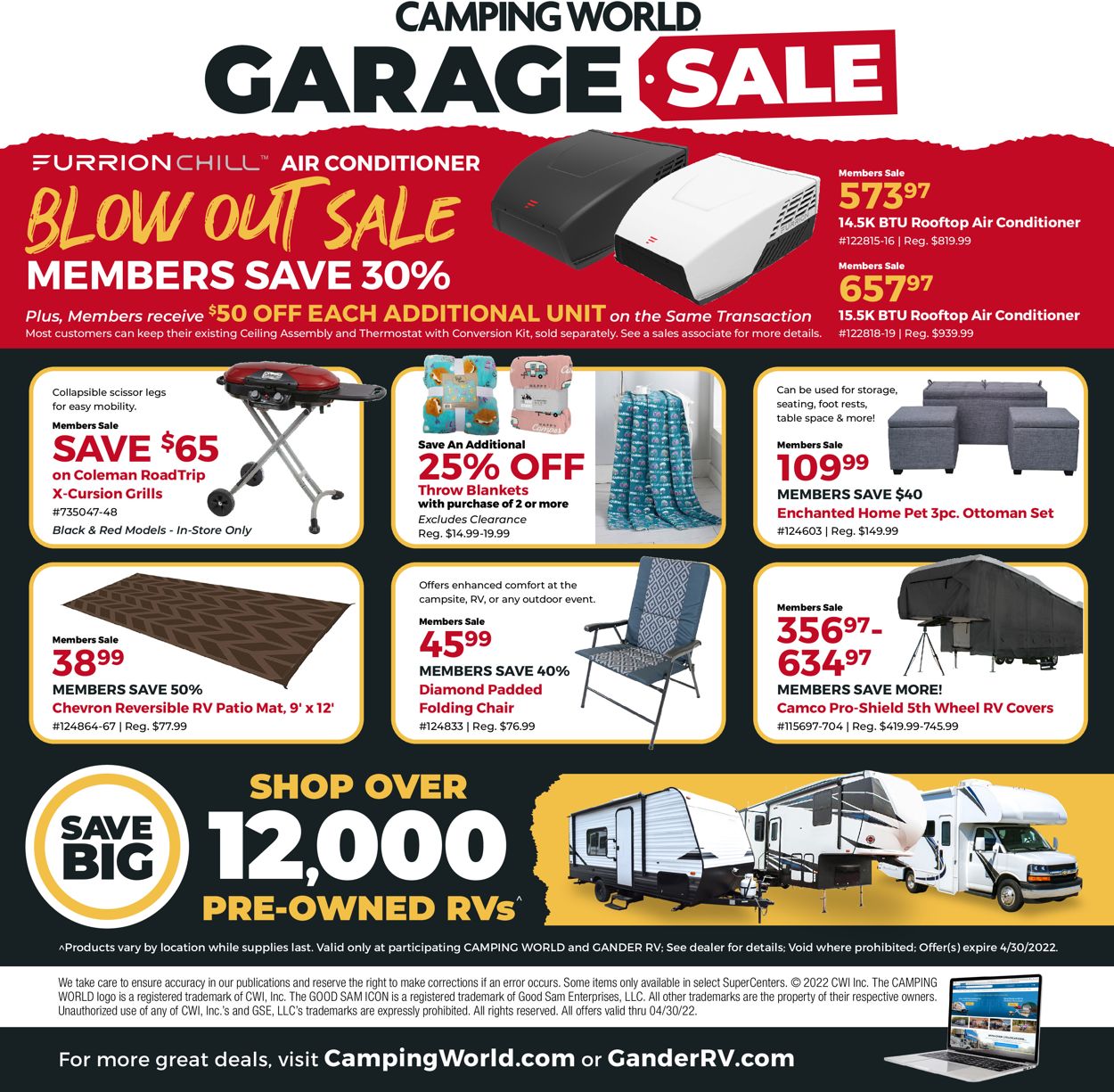 Camping World Ad from 04/04/2022
