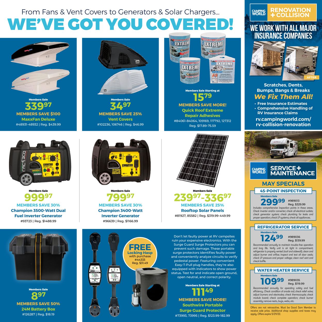 Camping World Ad from 05/02/2022