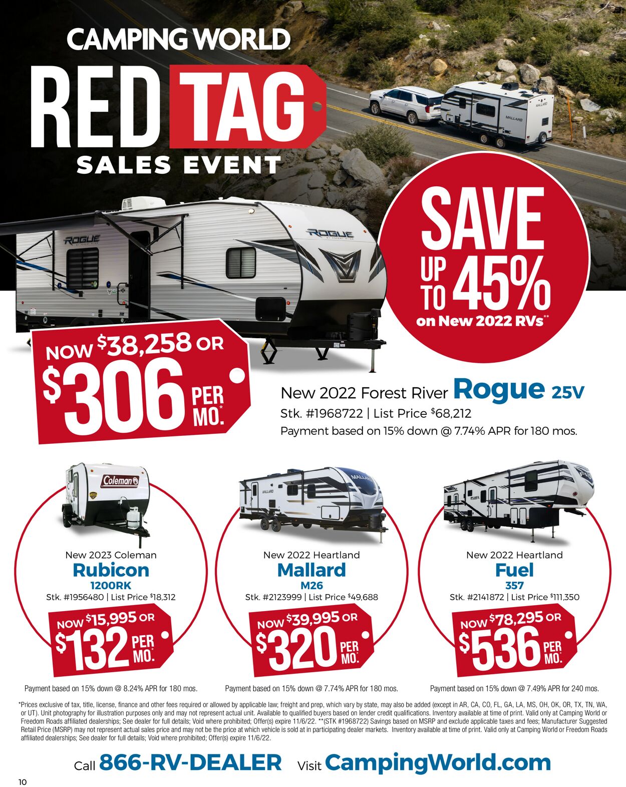 Camping World Ad from 10/10/2022