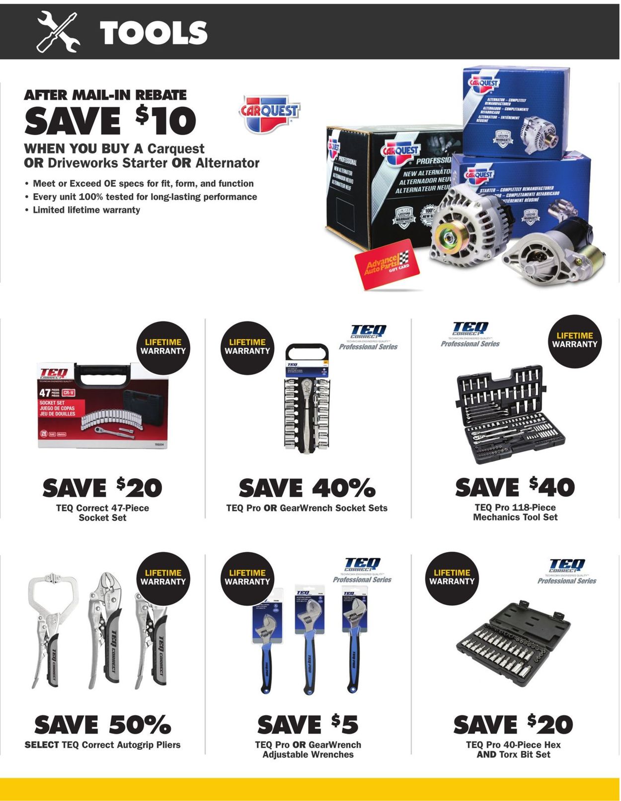 CarQuest Ad from 08/27/2020