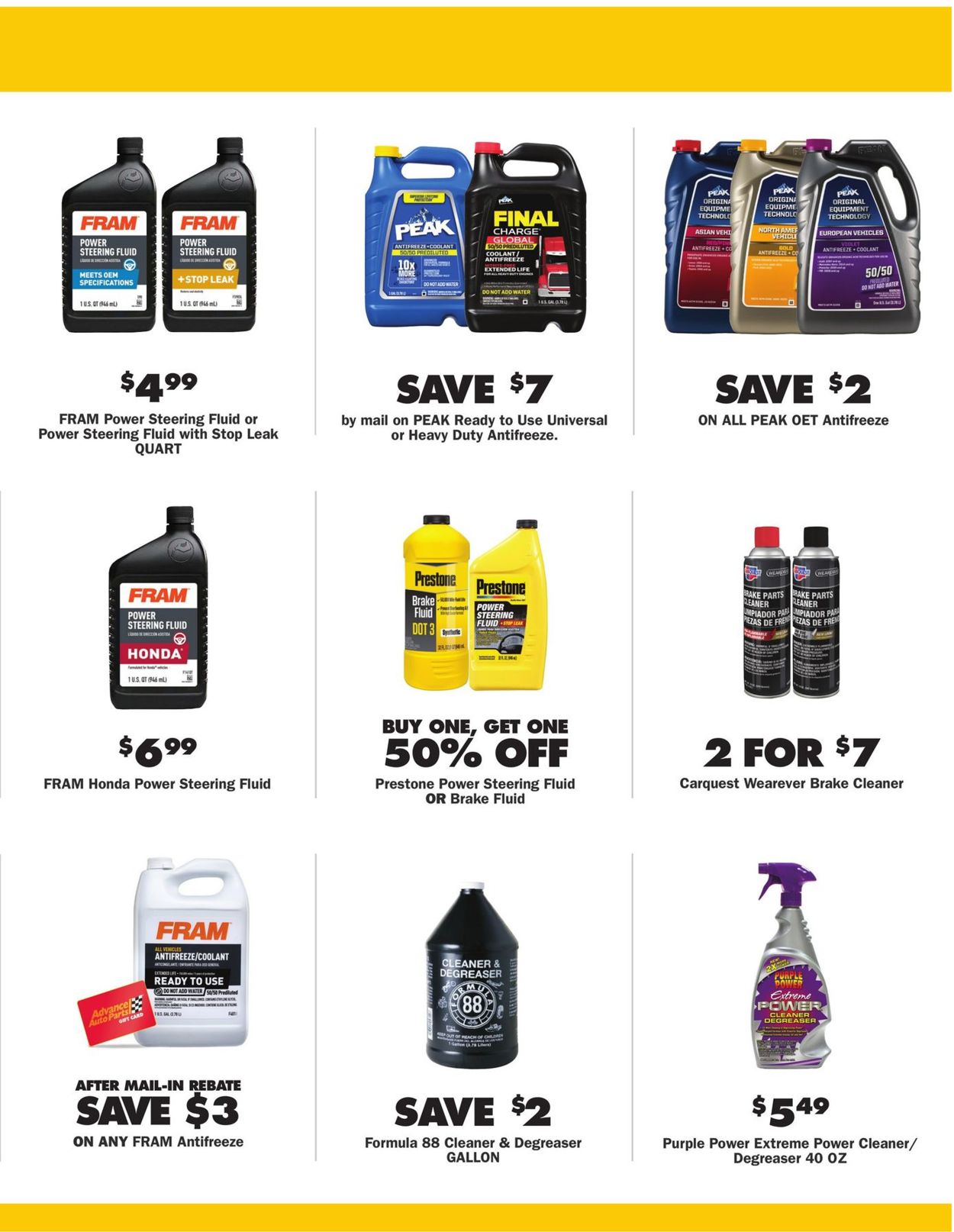 CarQuest Ad from 12/30/2021
