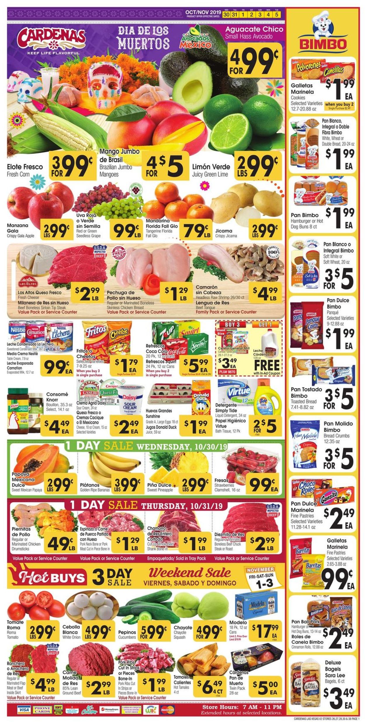 Cardenas Ad from 10/30/2019