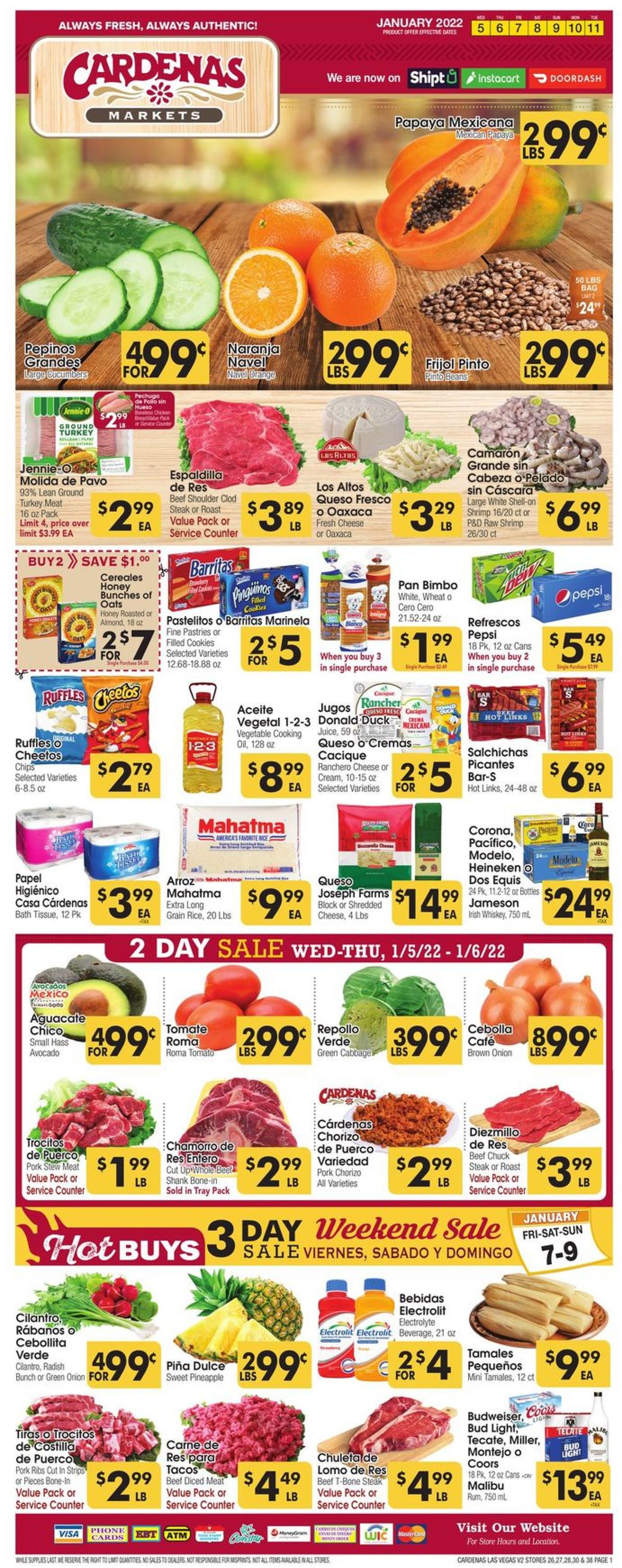 Cardenas Ad from 01/05/2022