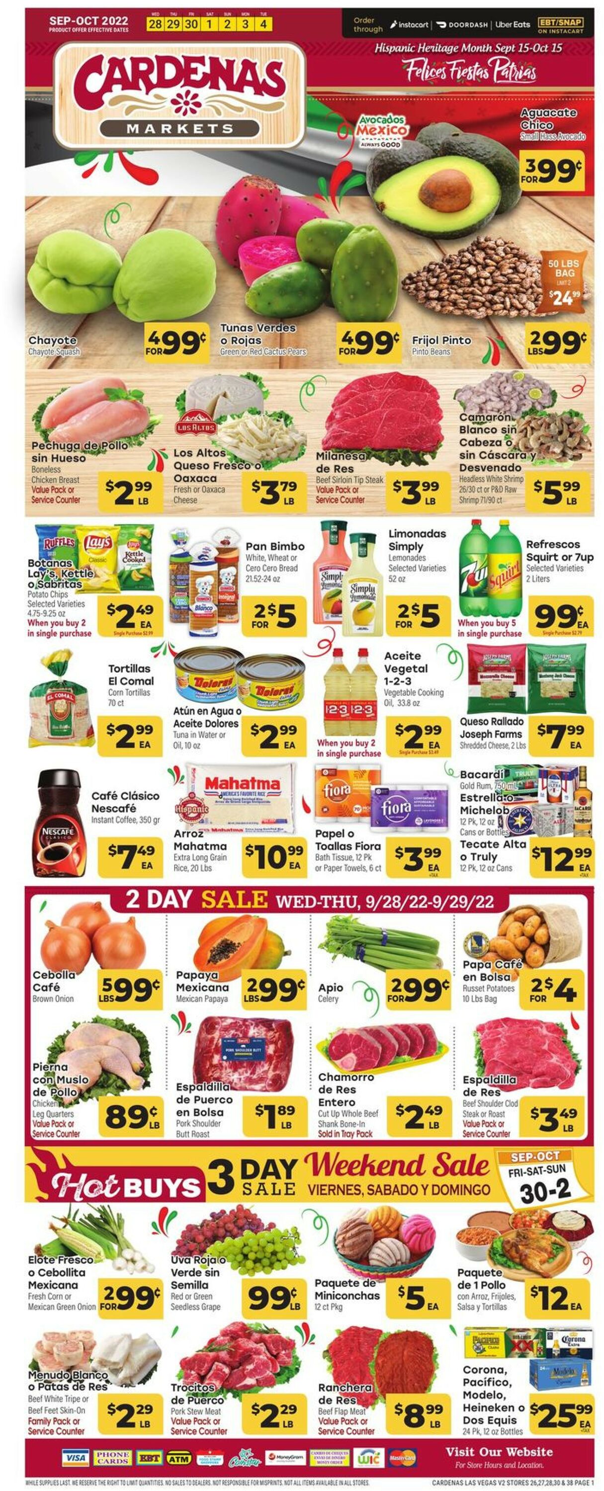 Cardenas Ad from 09/28/2022