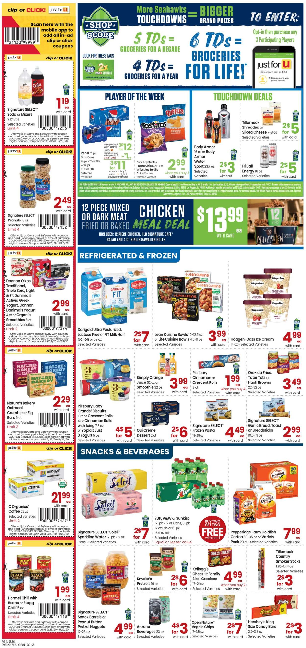 Carrs Ad from 09/23/2020