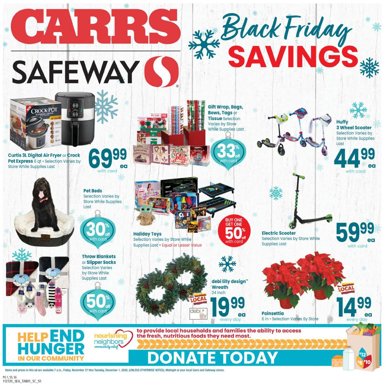 Carrs Ad from 11/27/2020