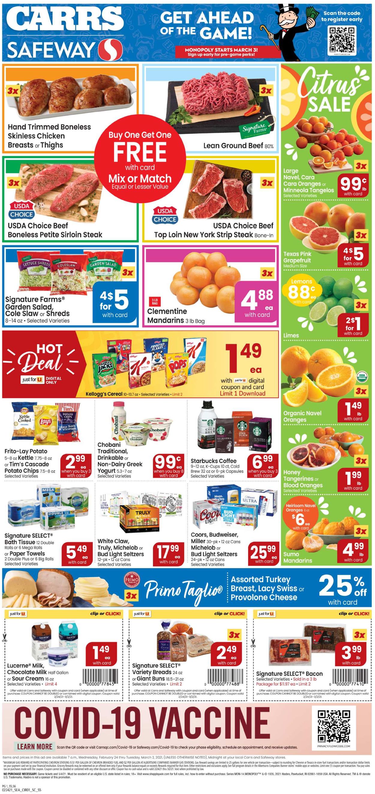 Carrs Ad from 02/24/2021