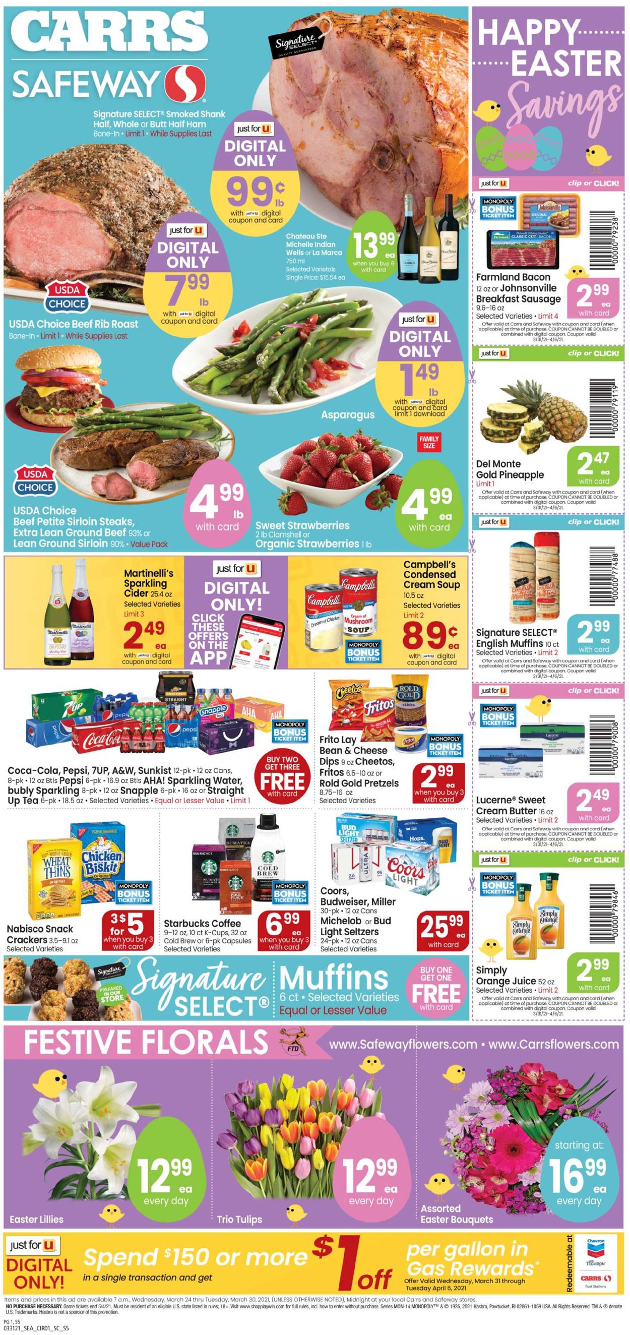 Carrs Ad from 03/31/2021
