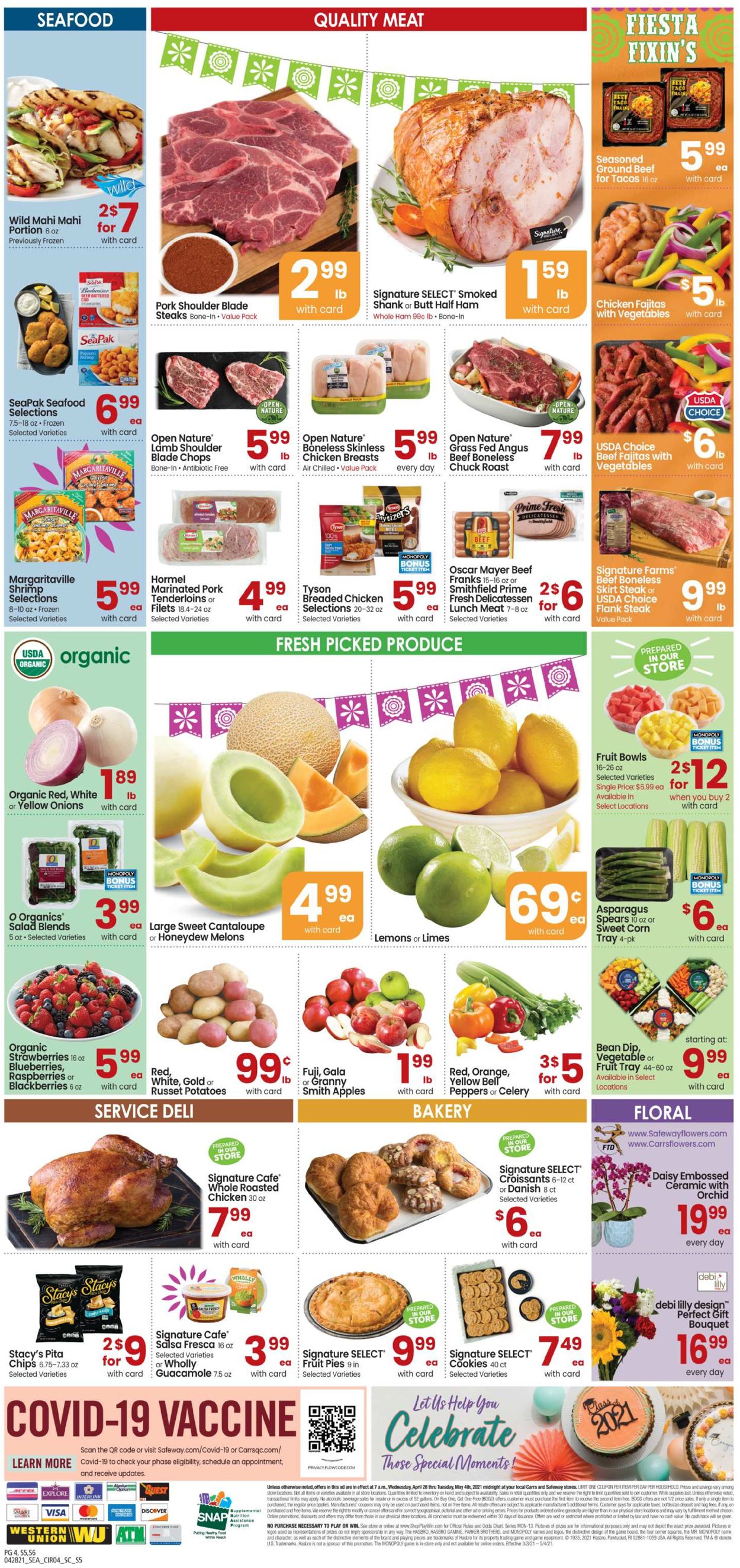 Carrs Ad from 04/28/2021