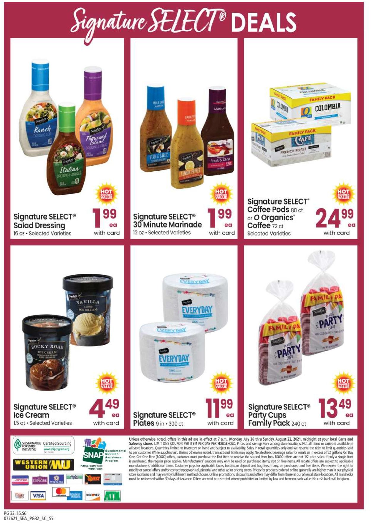Carrs Ad from 07/26/2021