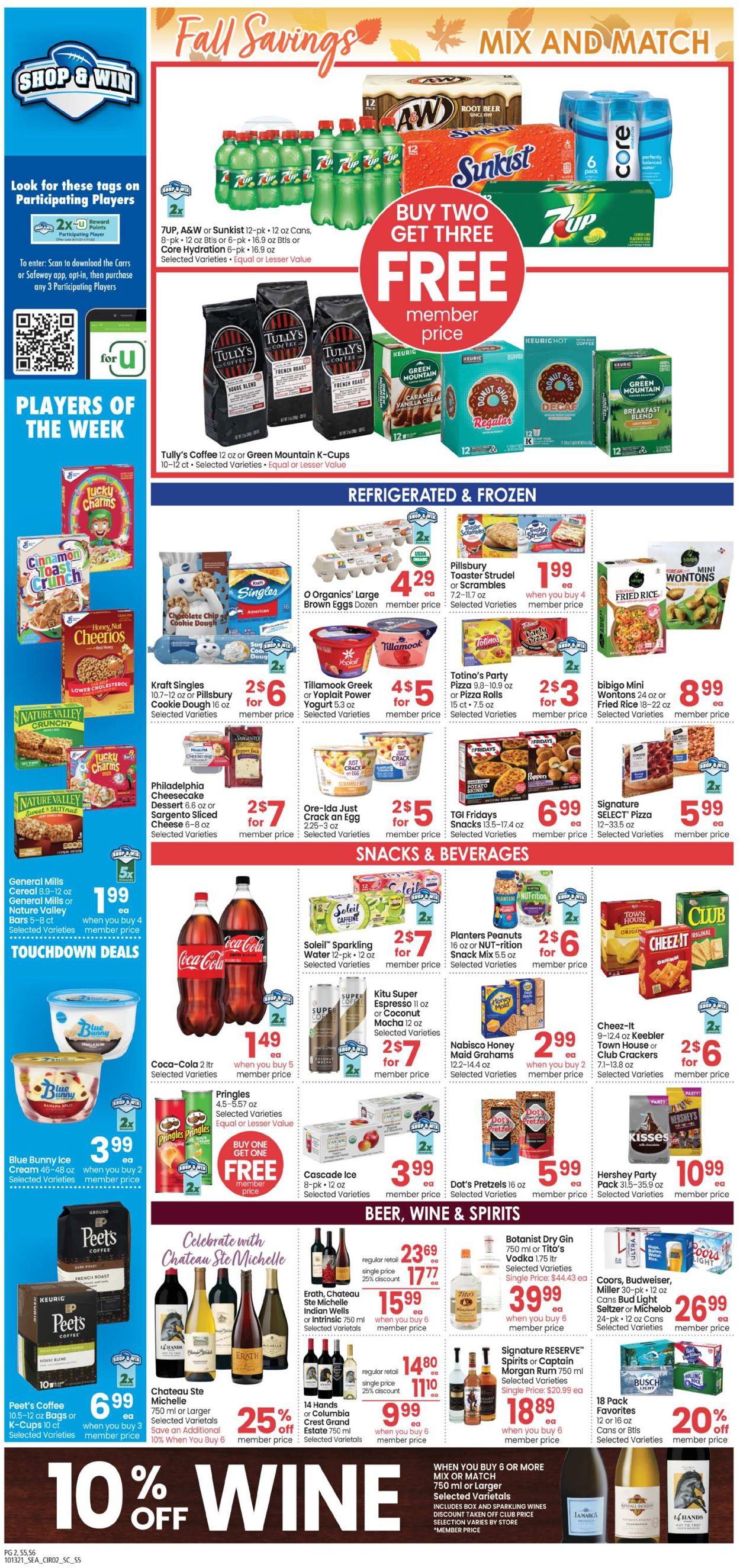 Carrs Ad from 10/13/2021
