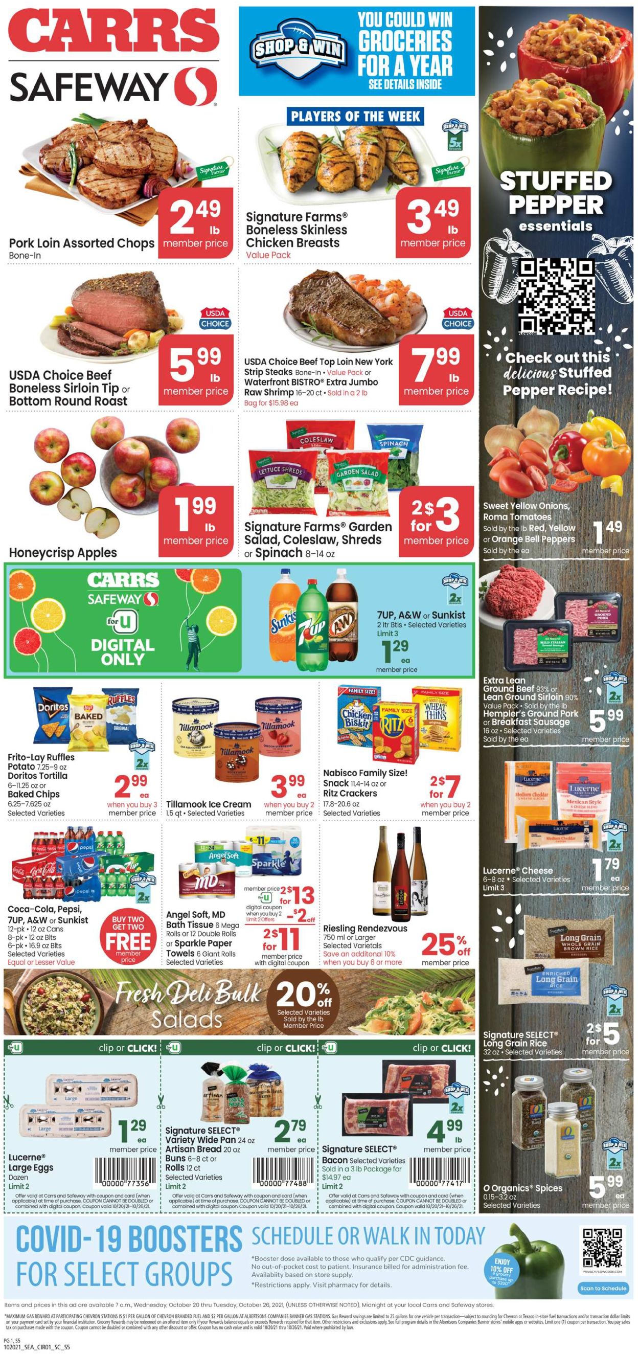 Carrs Ad from 10/20/2021
