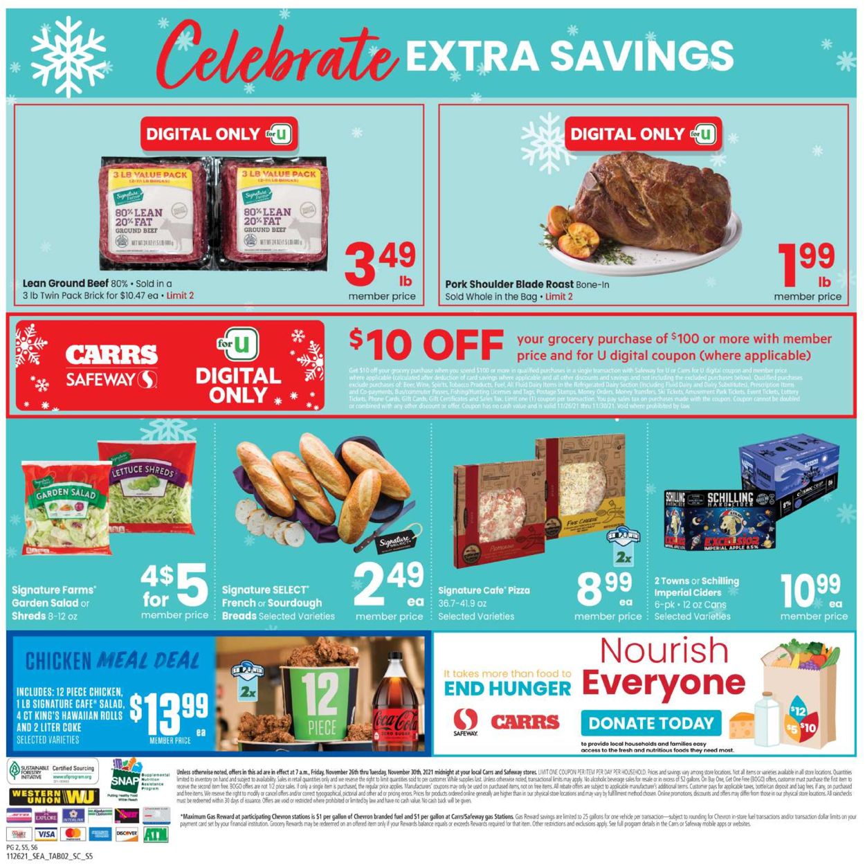 Carrs Ad from 11/26/2021