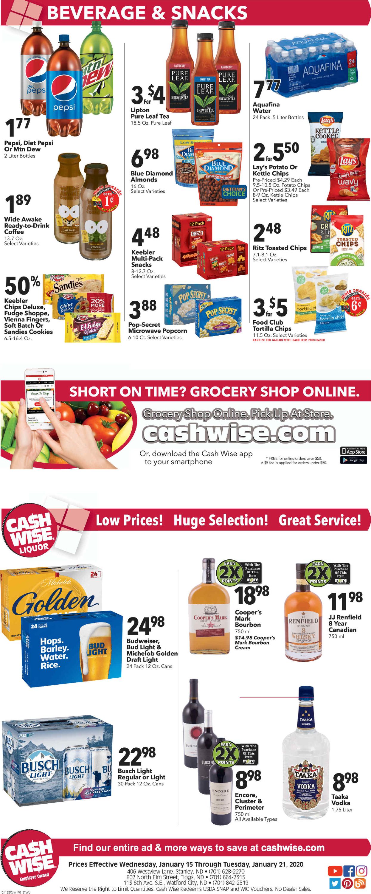Cash Wise Ad from 01/15/2020