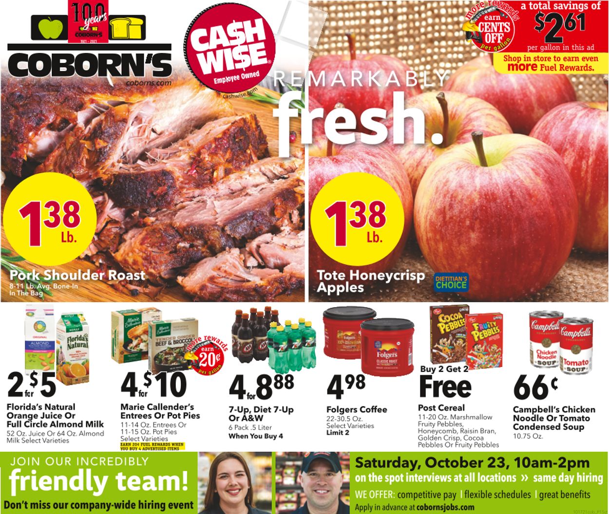 Cash Wise Ad from 10/20/2021