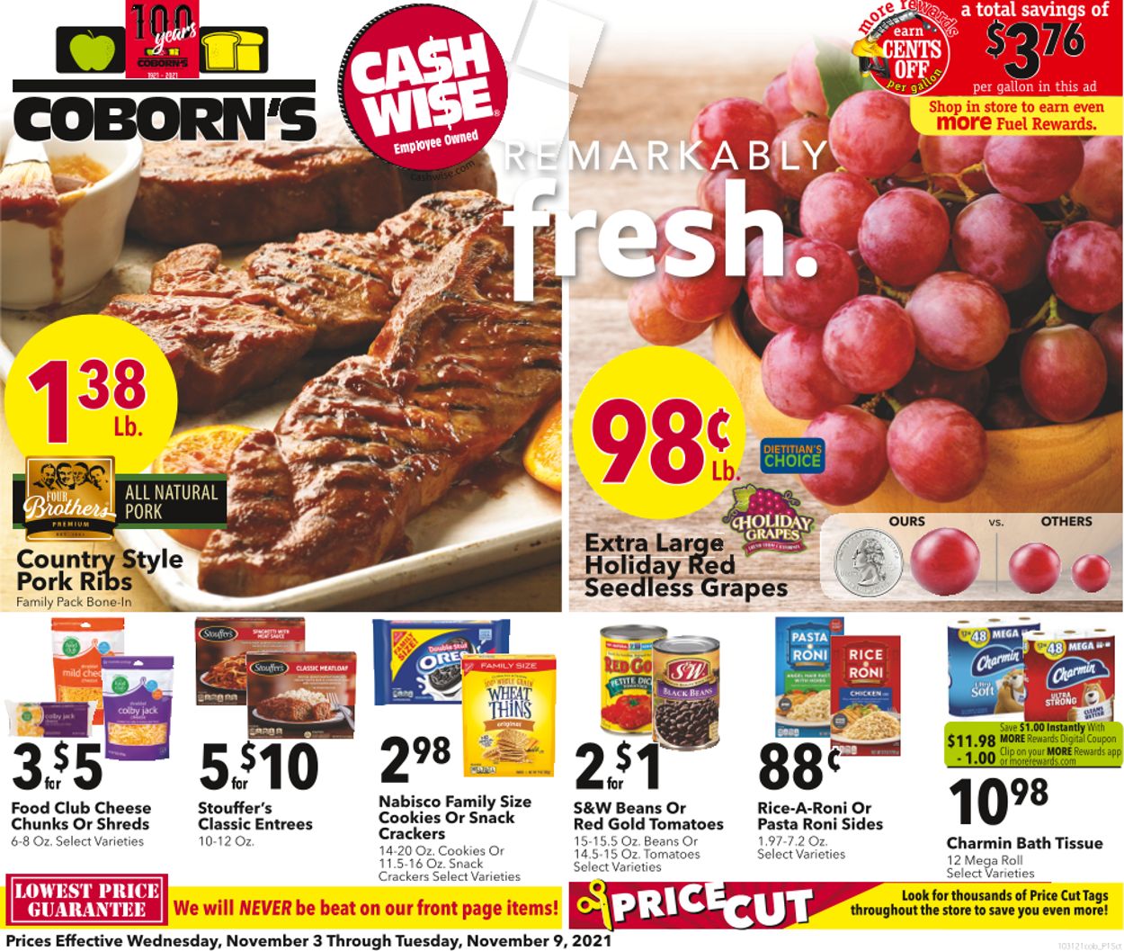 Cash Wise Ad from 11/03/2021