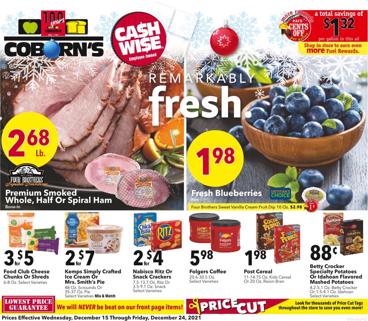 Cash Wise Ad from 12/15/2021
