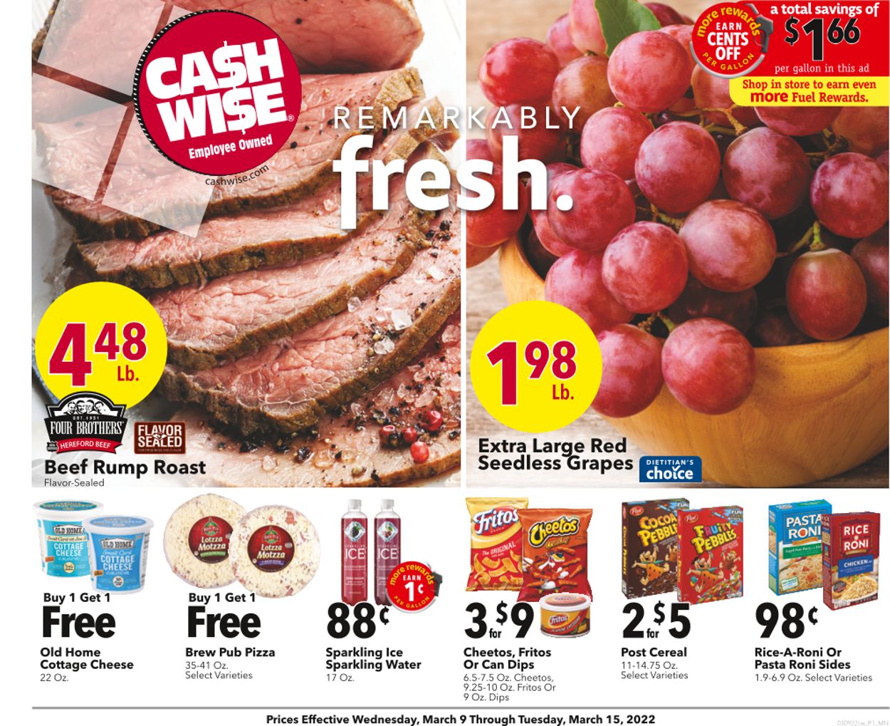 Cash Wise Ad from 03/09/2022