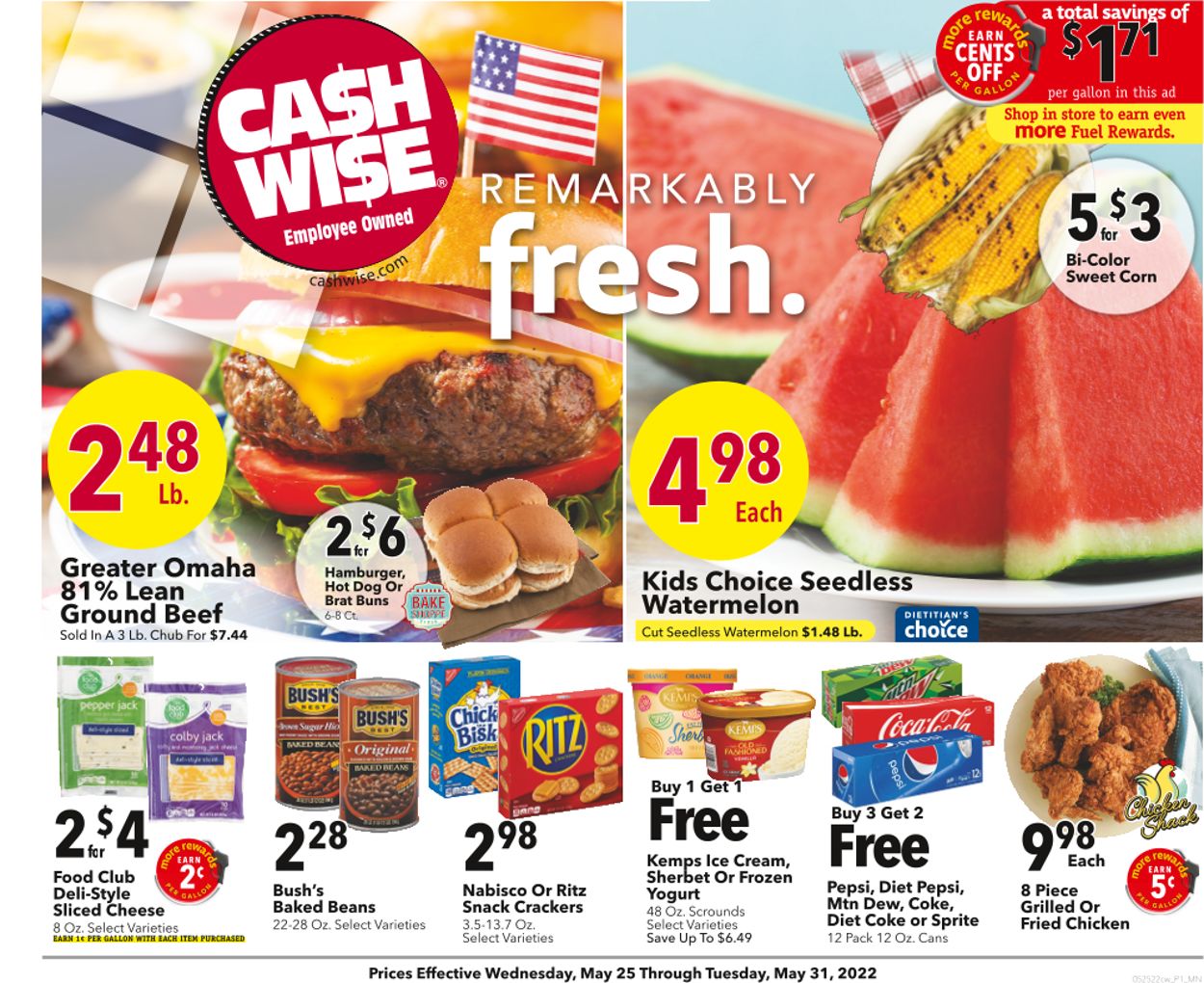 Cash Wise Ad from 05/25/2022