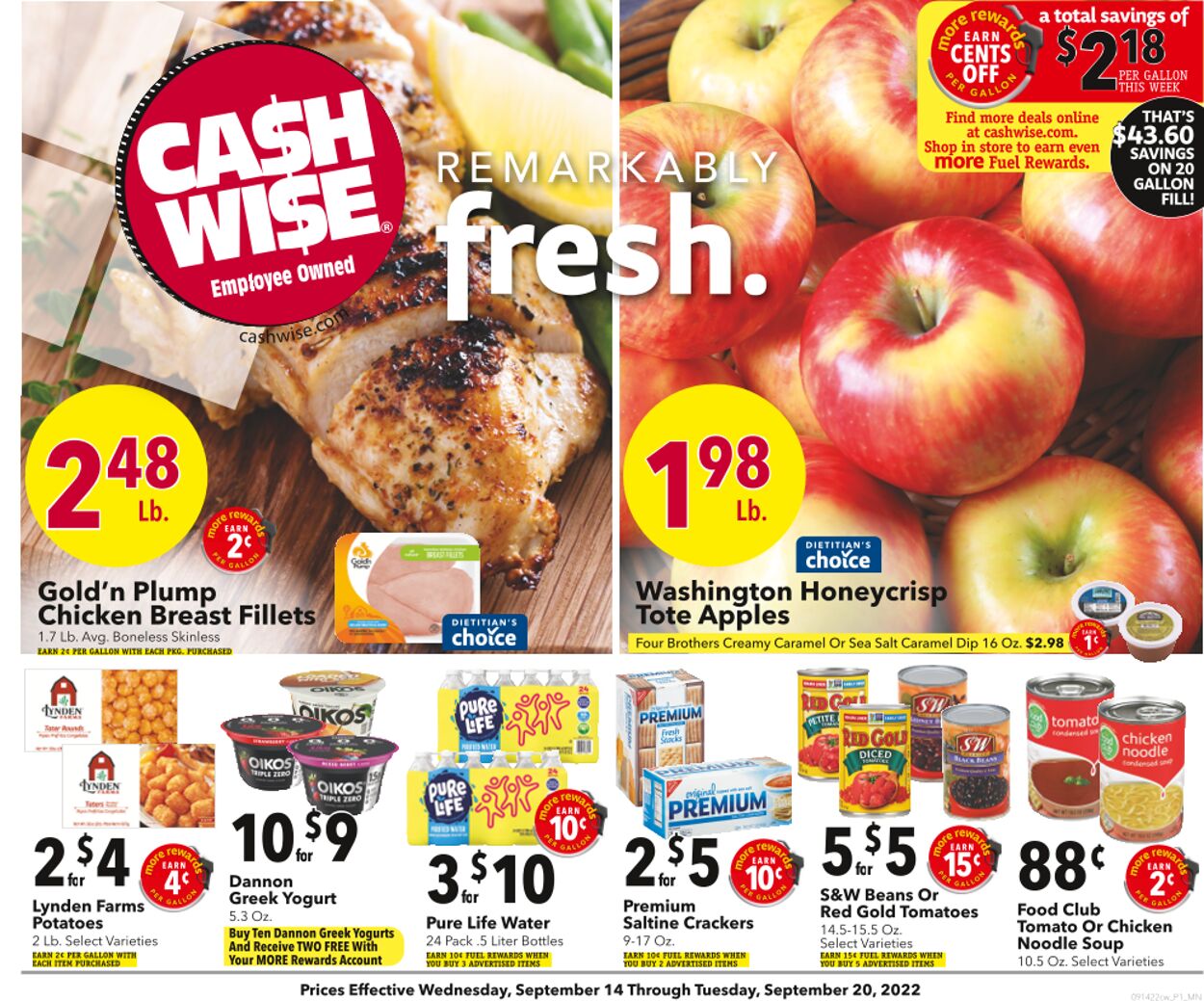 Cash Wise Ad from 09/15/2022